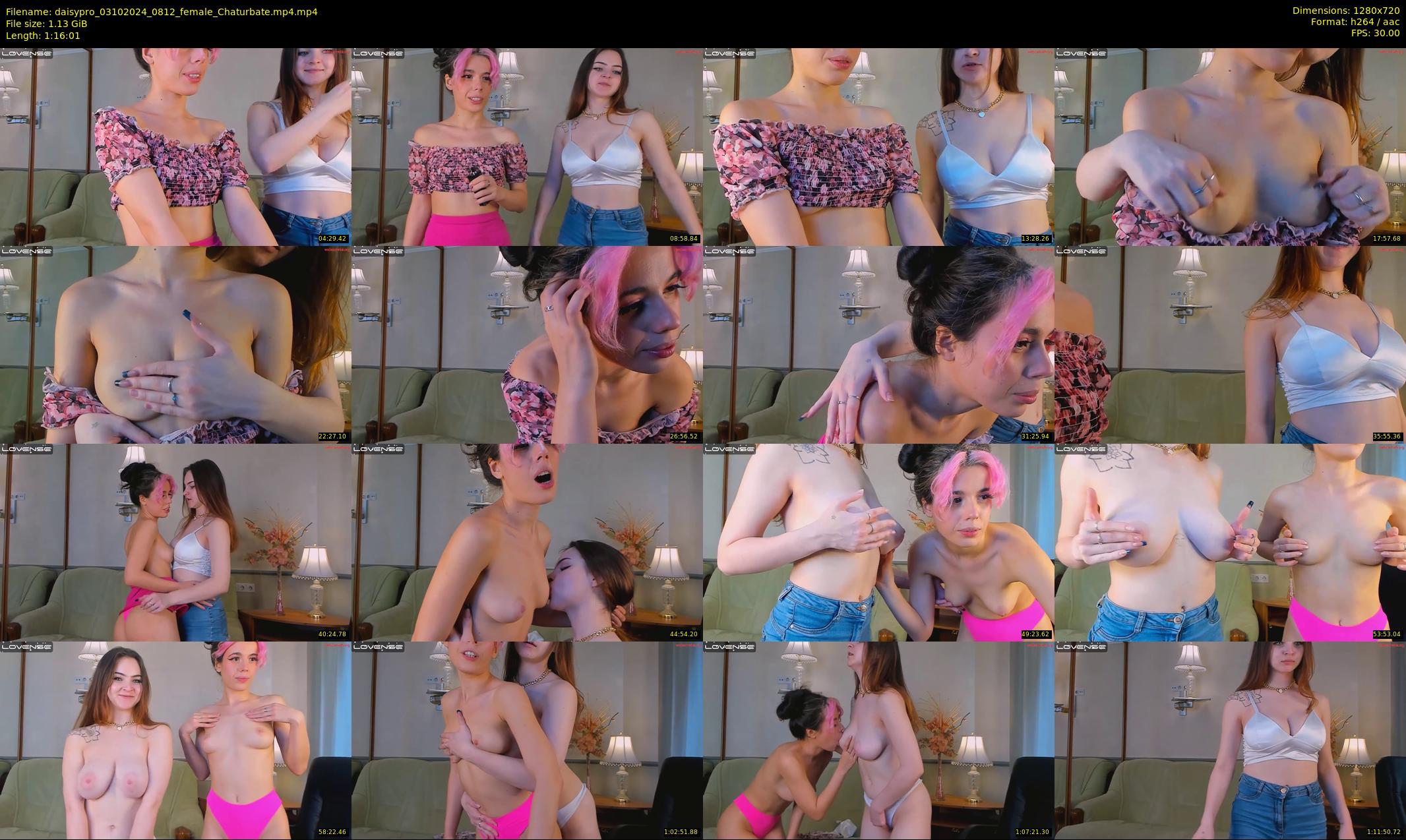 daisypro — 77 minute Chaturbate couple cam show recording, 720p, Oct 3, 2024