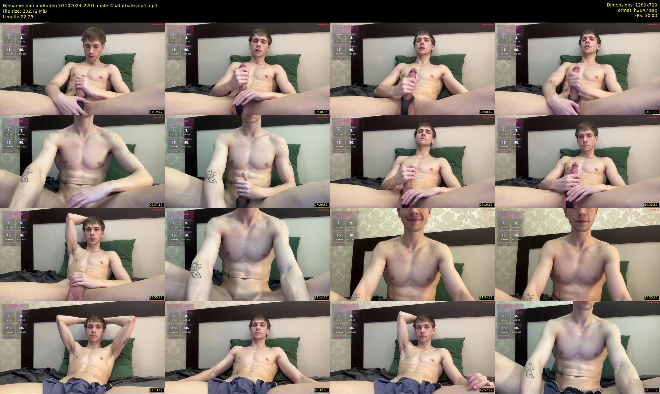 damondurden — 23 minute Chaturbate male cam show recording, 720p, Oct 3, 2024