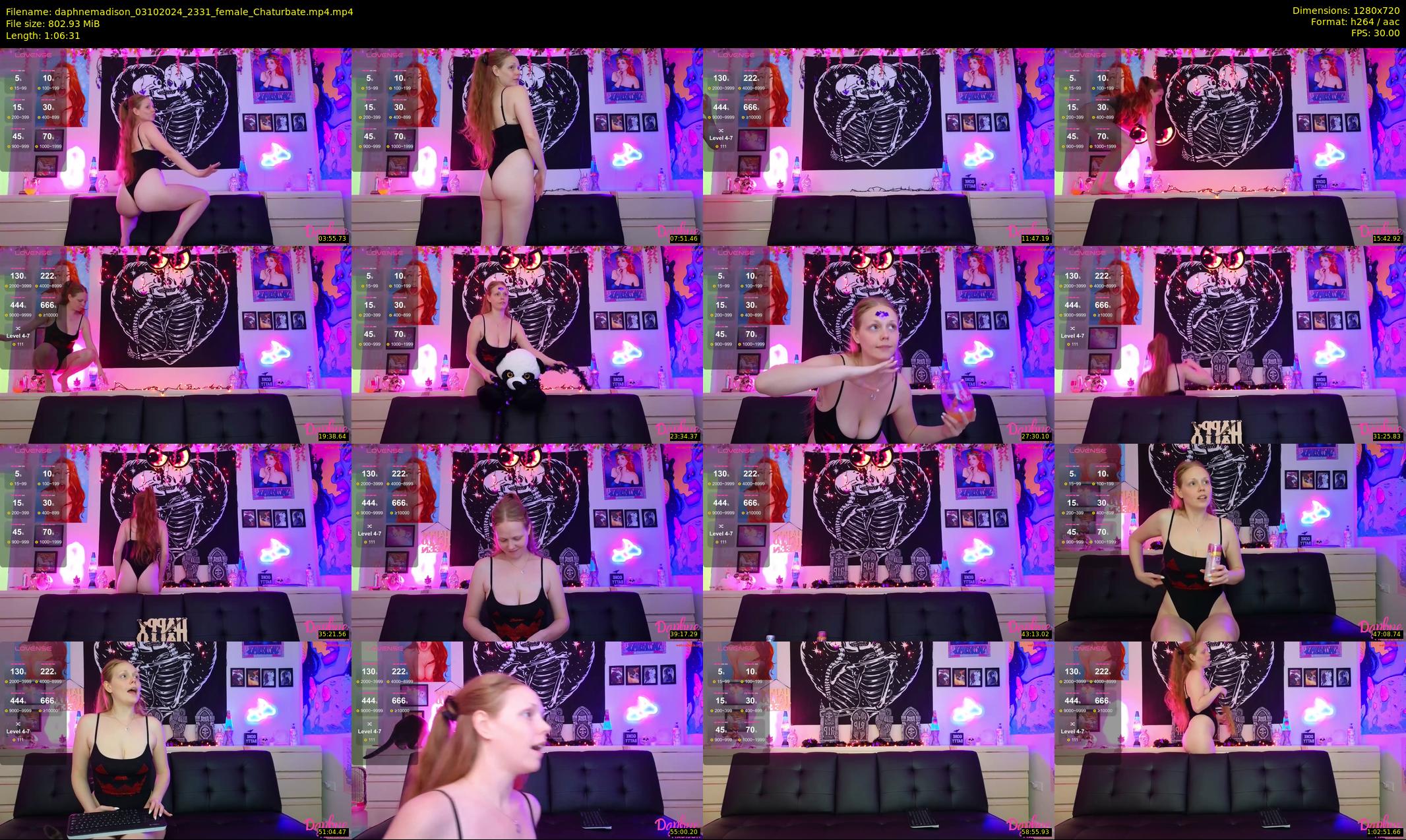 daphnemadison — 67 minute Chaturbate couple cam show recording, 720p, Oct 3, 2024