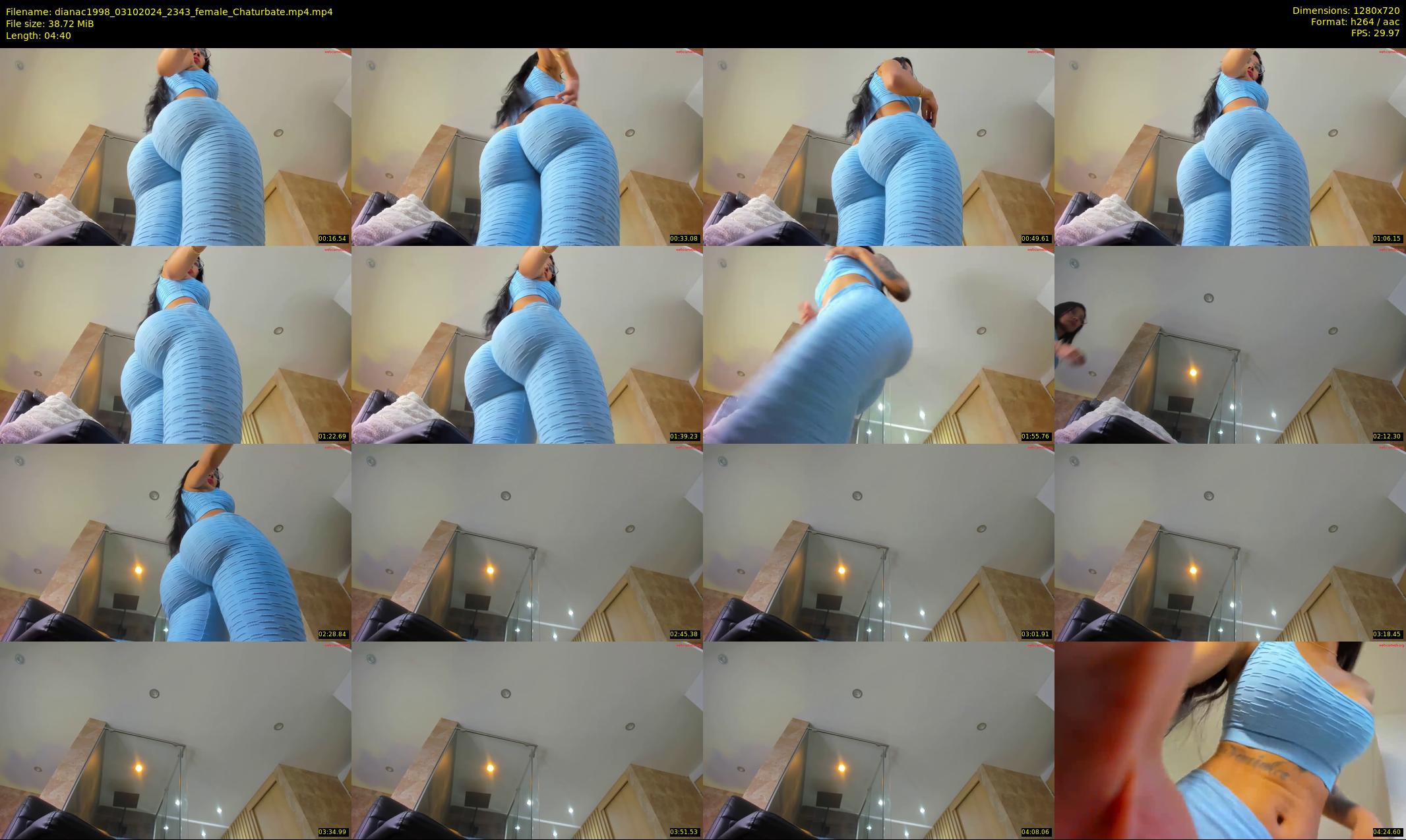 dianac1998 — 5 minute Chaturbate female cam show recording, 720p, Oct 3, 2024