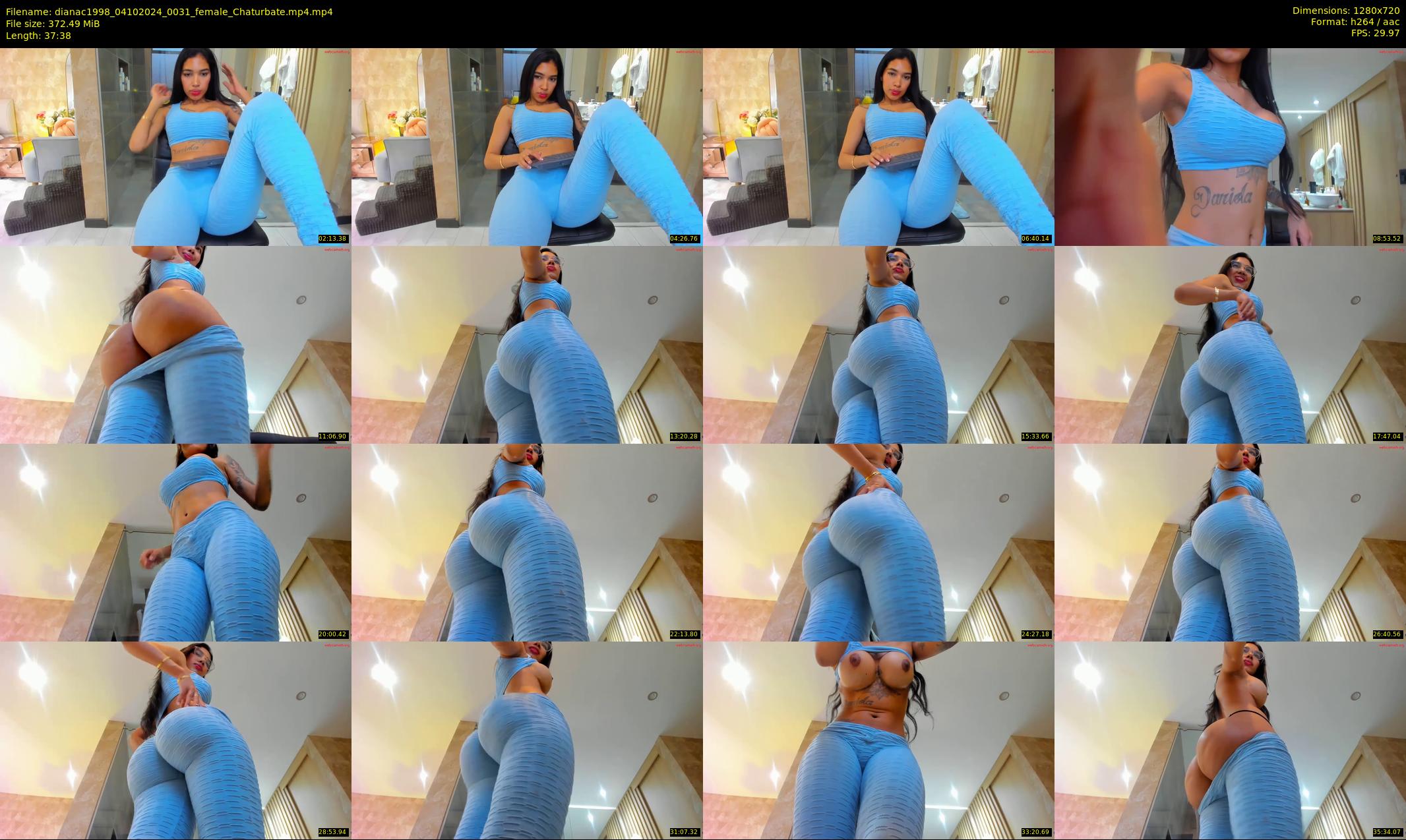 dianac1998 — 38 minute Chaturbate female cam show recording, 720p, Oct 4, 2024