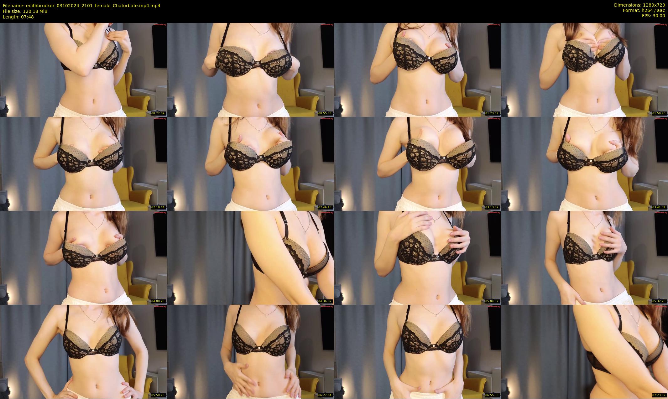 edithbrucker — 8 minute Chaturbate female cam show recording, 720p, Oct 3, 2024