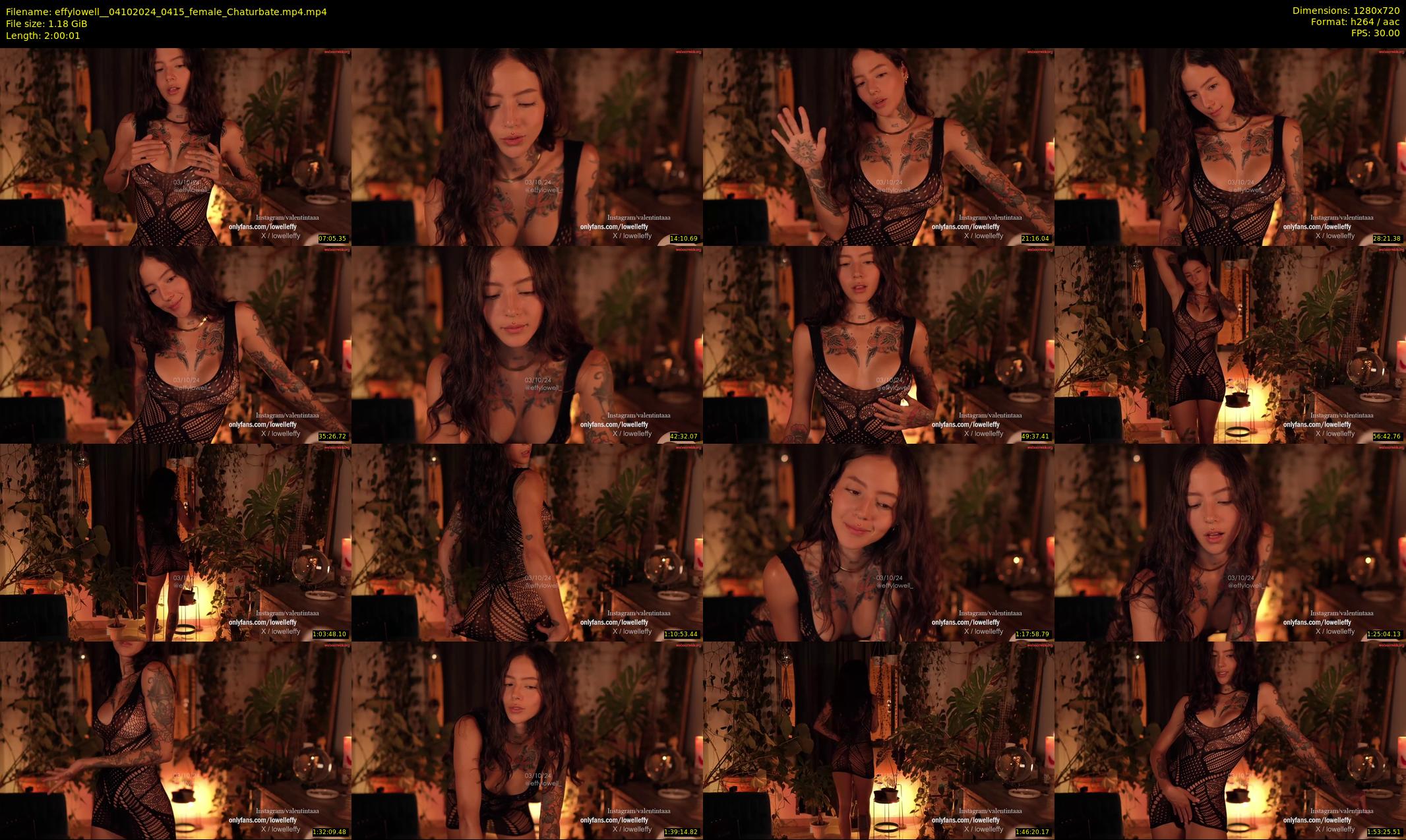 effylowell_ — 121 minute Chaturbate female cam show recording, 720p, Oct 4, 2024