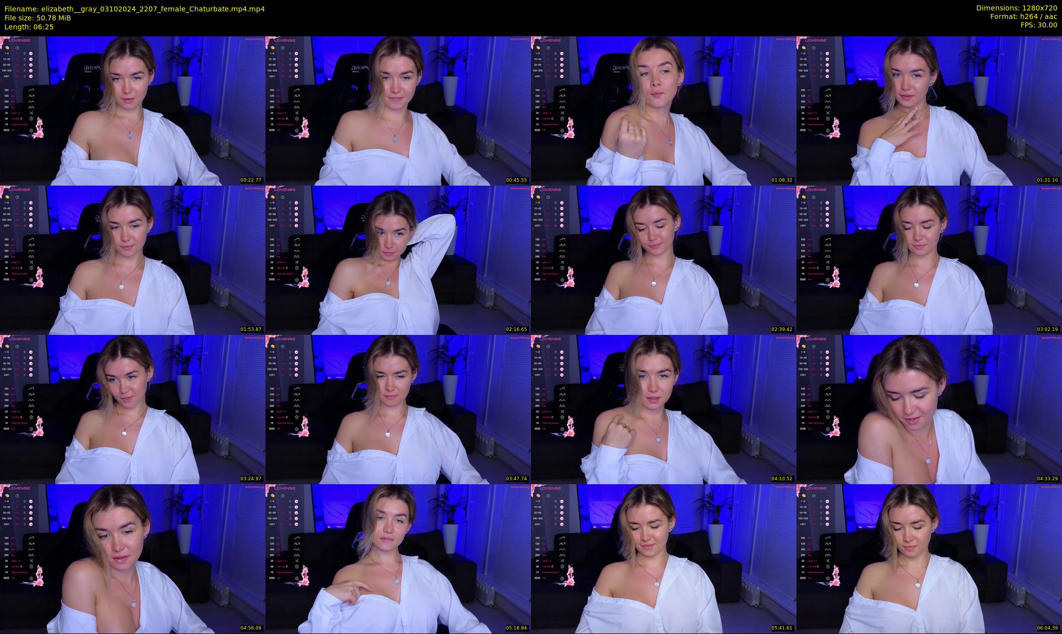 elizabeth__gray — 7 minute Chaturbate female cam show recording, 720p, Oct 3, 2024