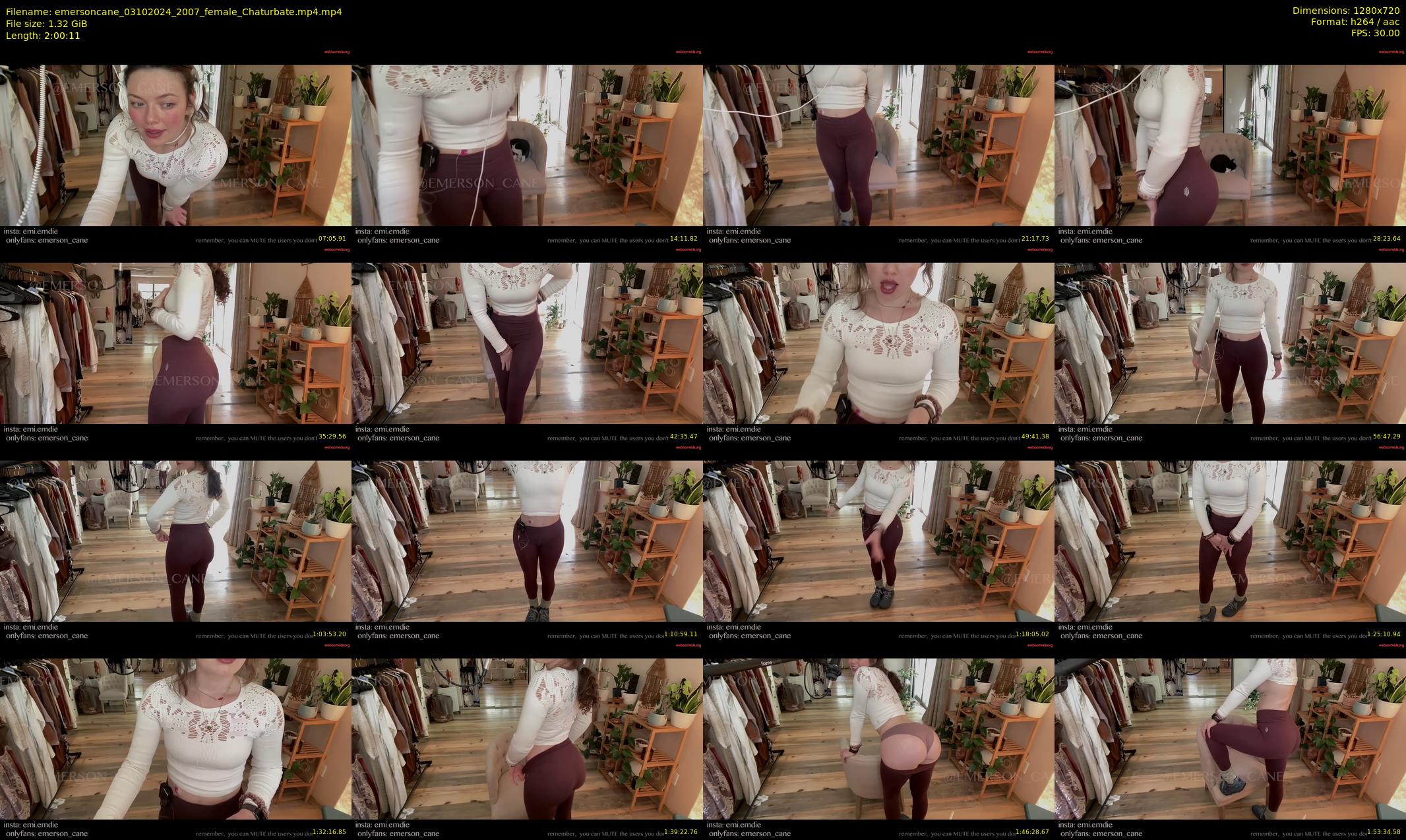 emersoncane — 121 minute Chaturbate female cam show recording, 720p, Oct 3, 2024
