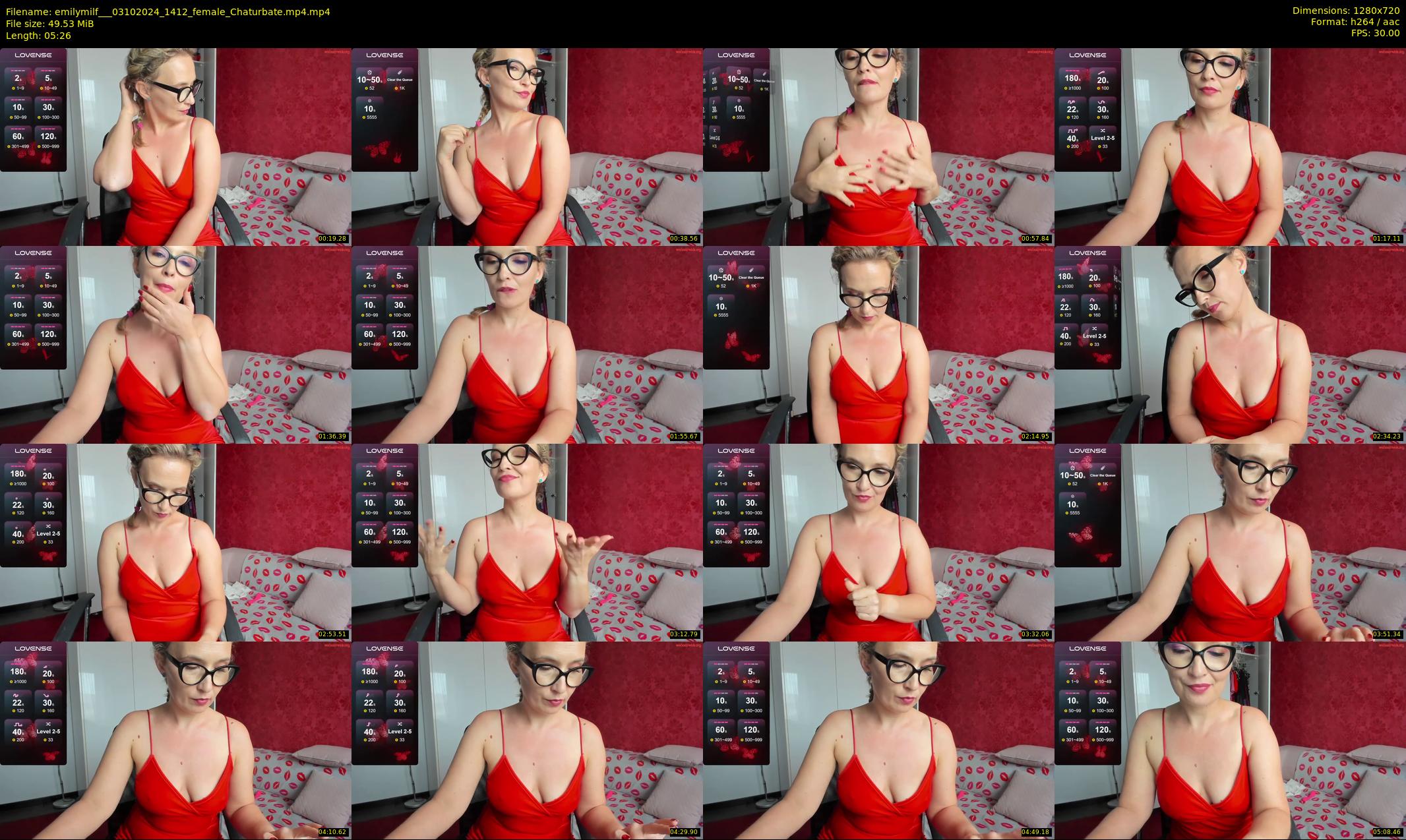 emilymilf__ — 6 minute Chaturbate female cam show recording, 720p, Oct 3, 2024