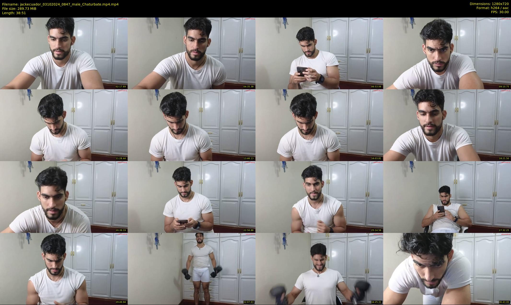 jackecuador — 39 minute Chaturbate male cam show recording, 720p, Oct 3, 2024