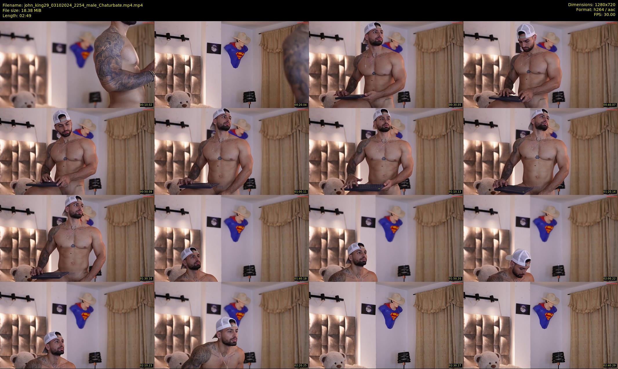 john_king29 — 3 minute Chaturbate male cam show recording, 720p, Oct 3, 2024
