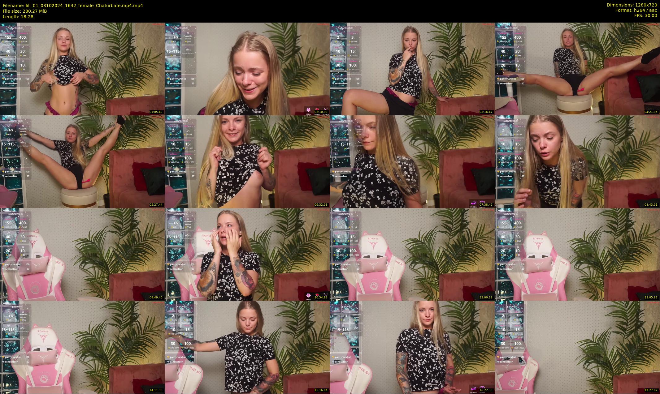 lili_01 — 19 minute Chaturbate female cam show recording, 720p, Oct 3, 2024