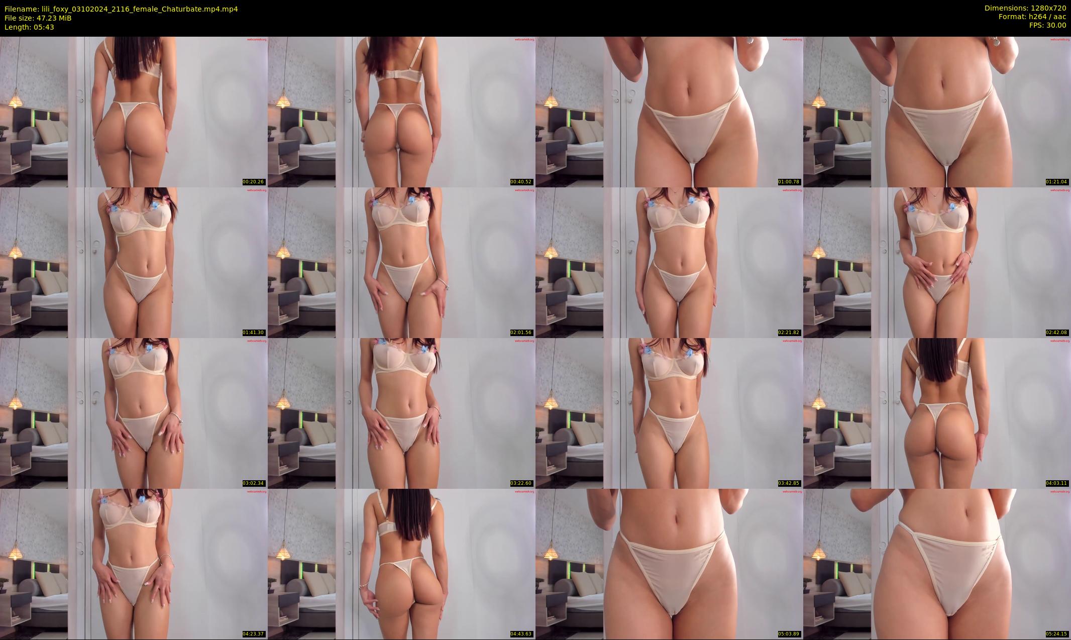 lili_foxy — 6 minute Chaturbate female cam show recording, 720p, Oct 3, 2024