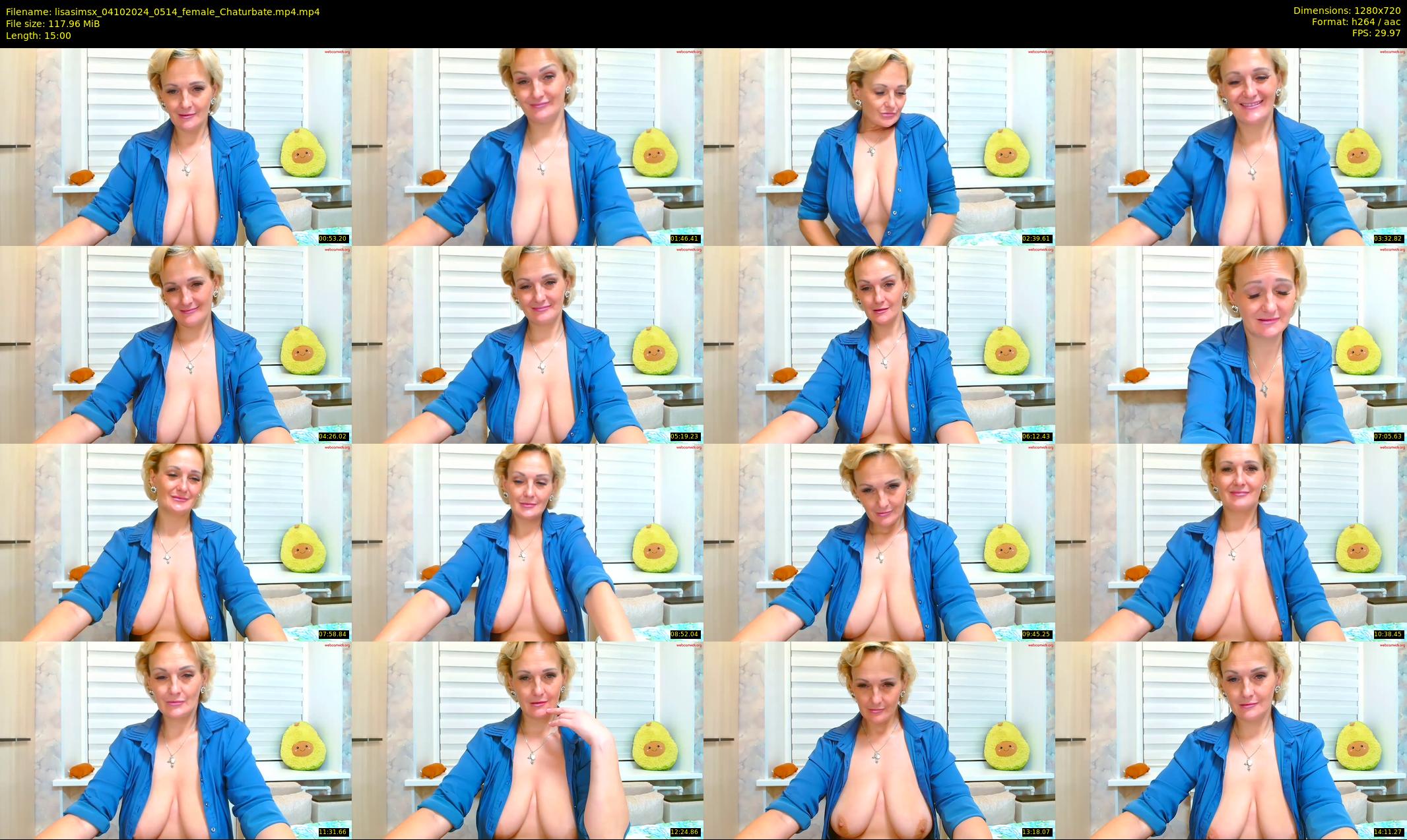 lisasimsx — 15 minute Chaturbate female cam show recording, 720p, Oct 4, 2024