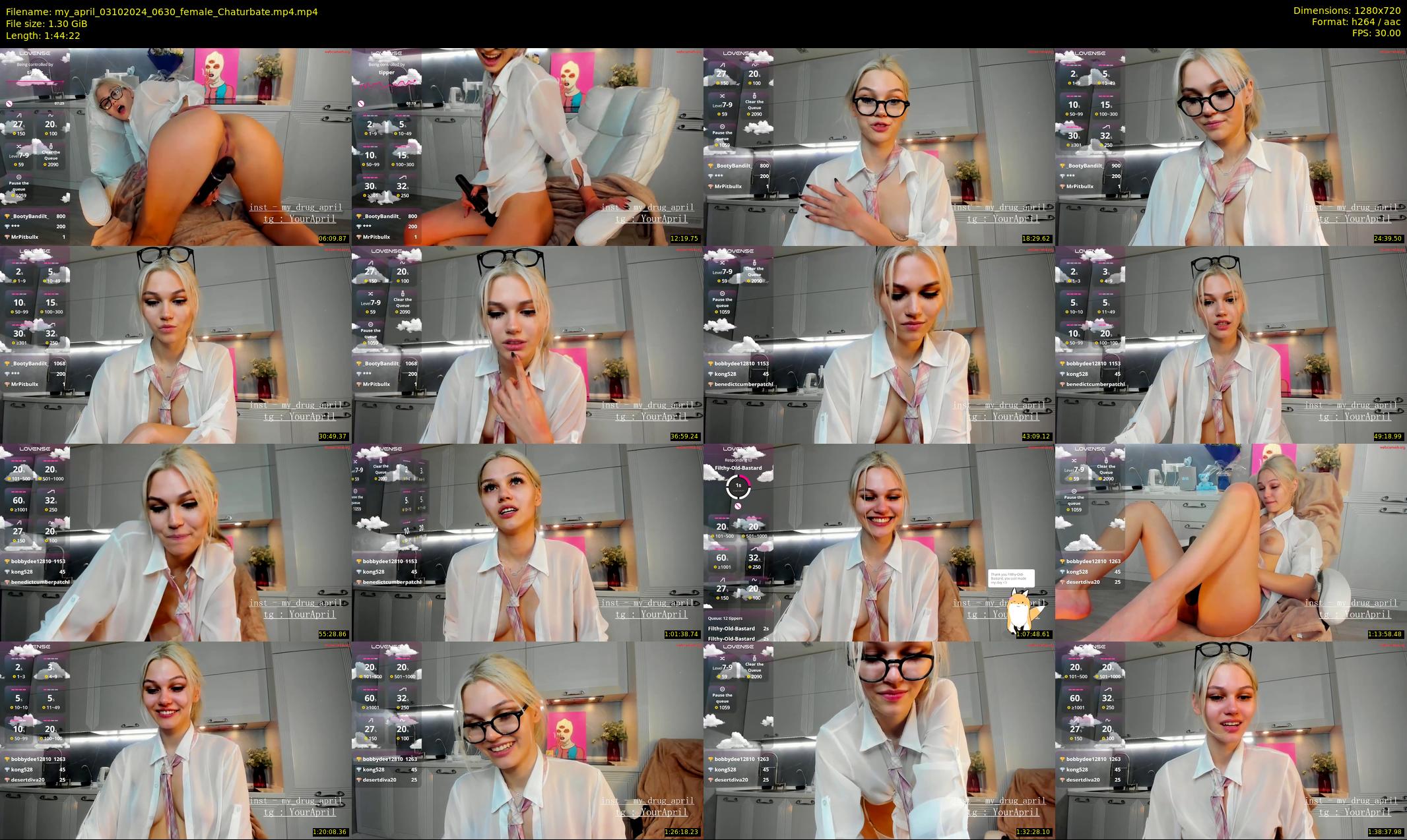 my_april — 105 minute Chaturbate female cam show recording, 720p, Oct 3, 2024
