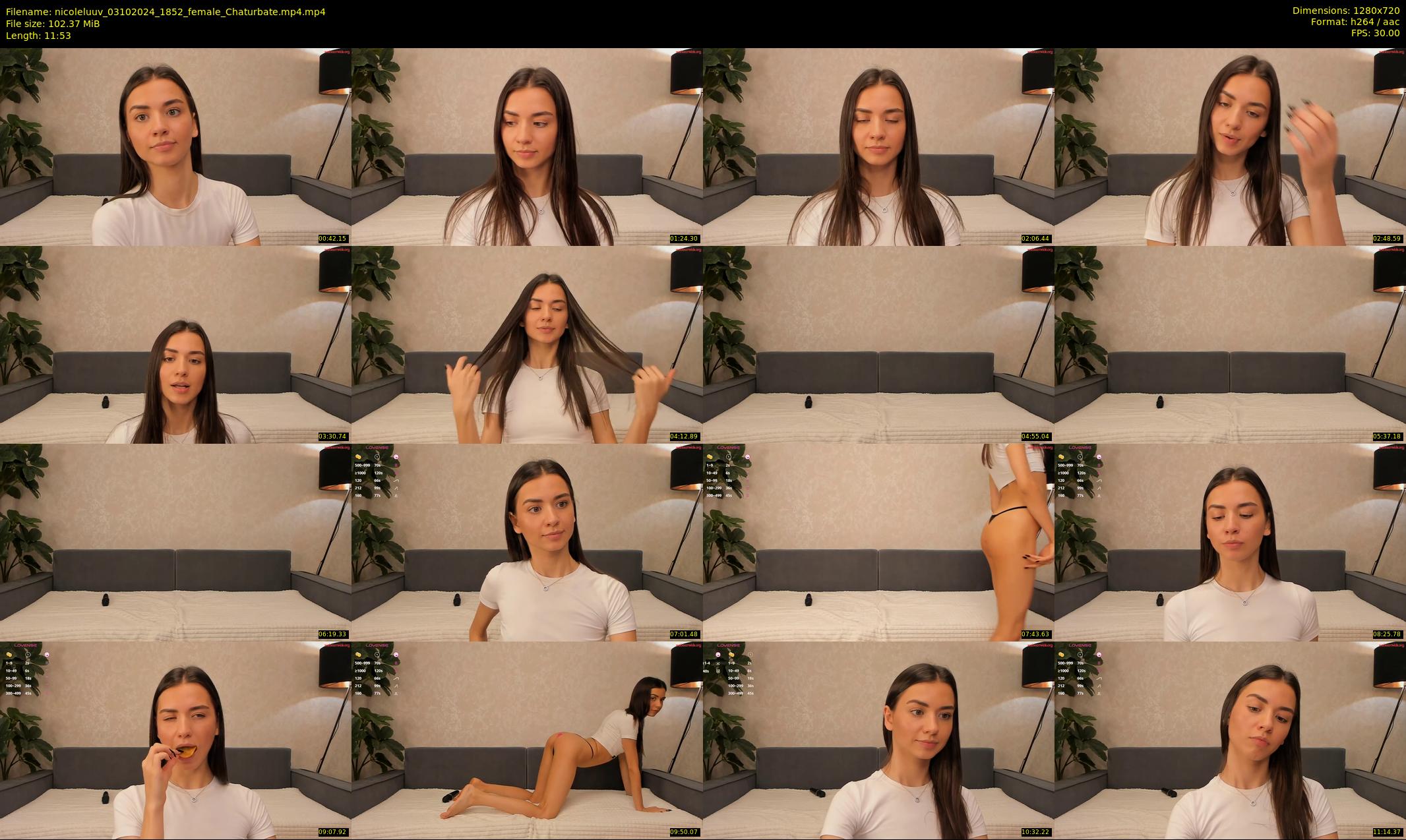 nicoleluuv — 12 minute Chaturbate female cam show recording, 720p, Oct 3, 2024