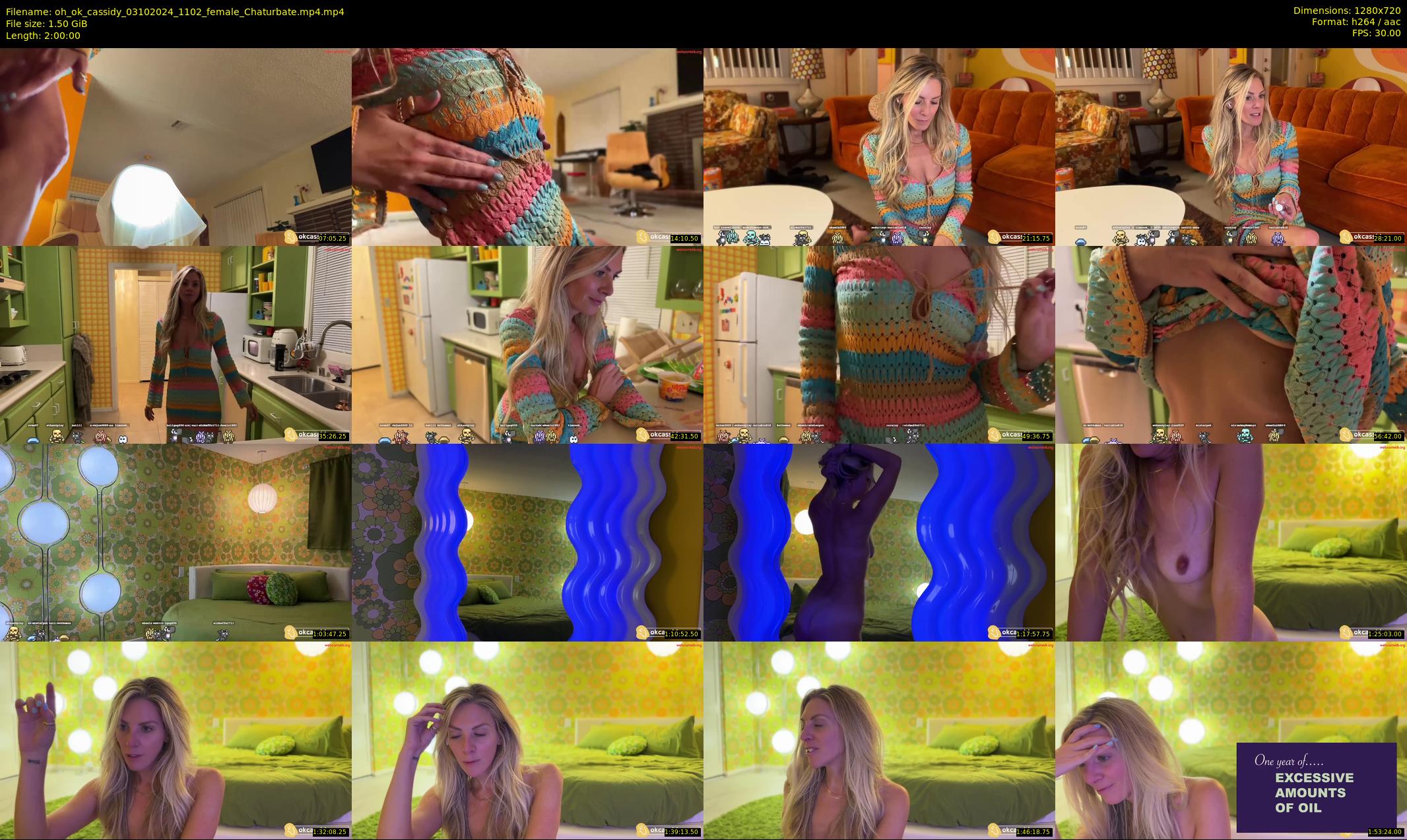 oh_ok_cassidy — 120 minute Chaturbate female cam show recording, 720p, Oct 3, 2024