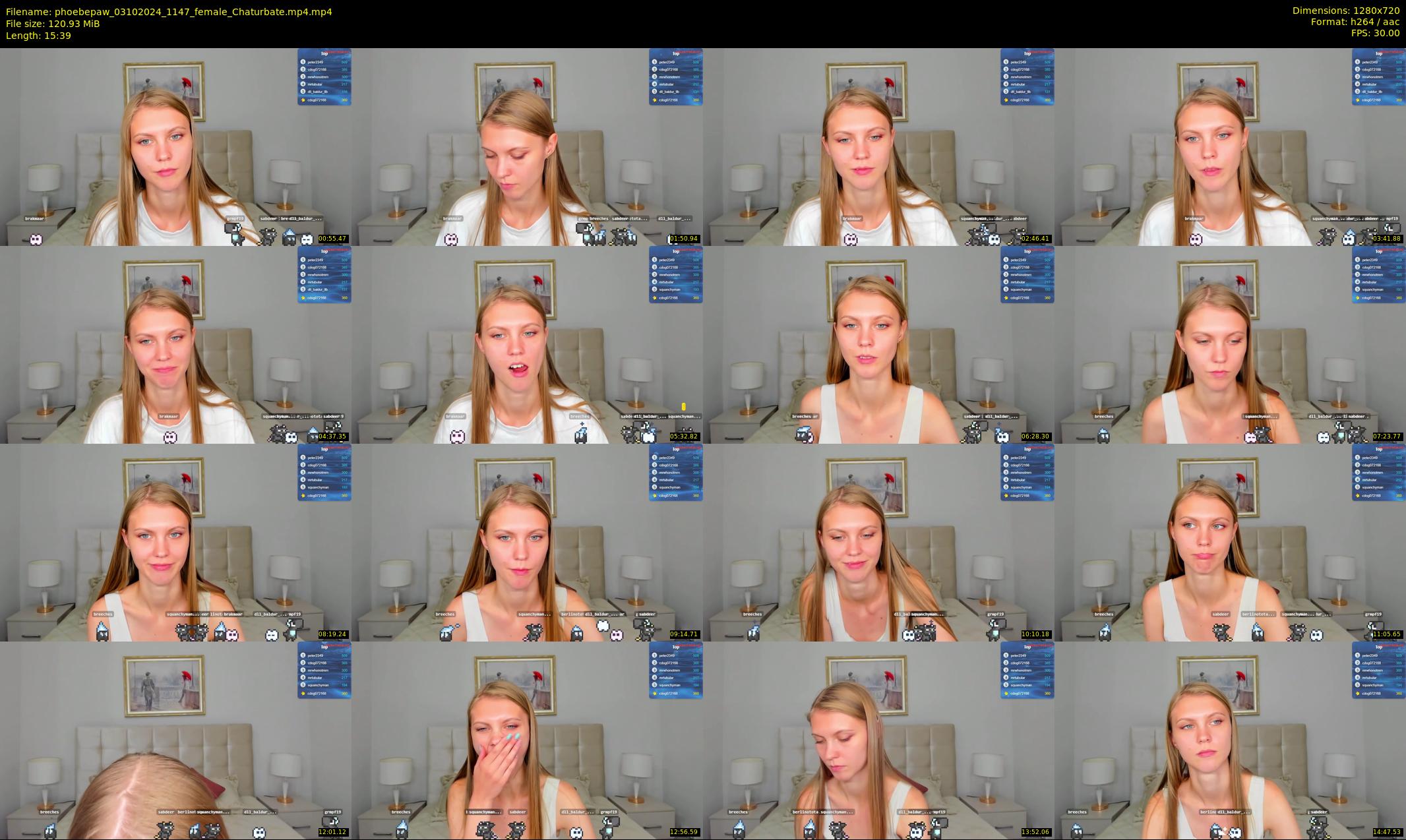 phoebepaw — 16 minute Chaturbate female cam show recording, 720p, Oct 3, 2024