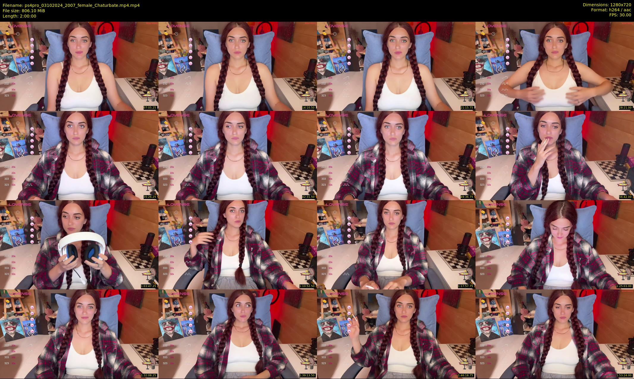 ps4pro — 120 minute Chaturbate female cam show recording, 720p, Oct 3, 2024