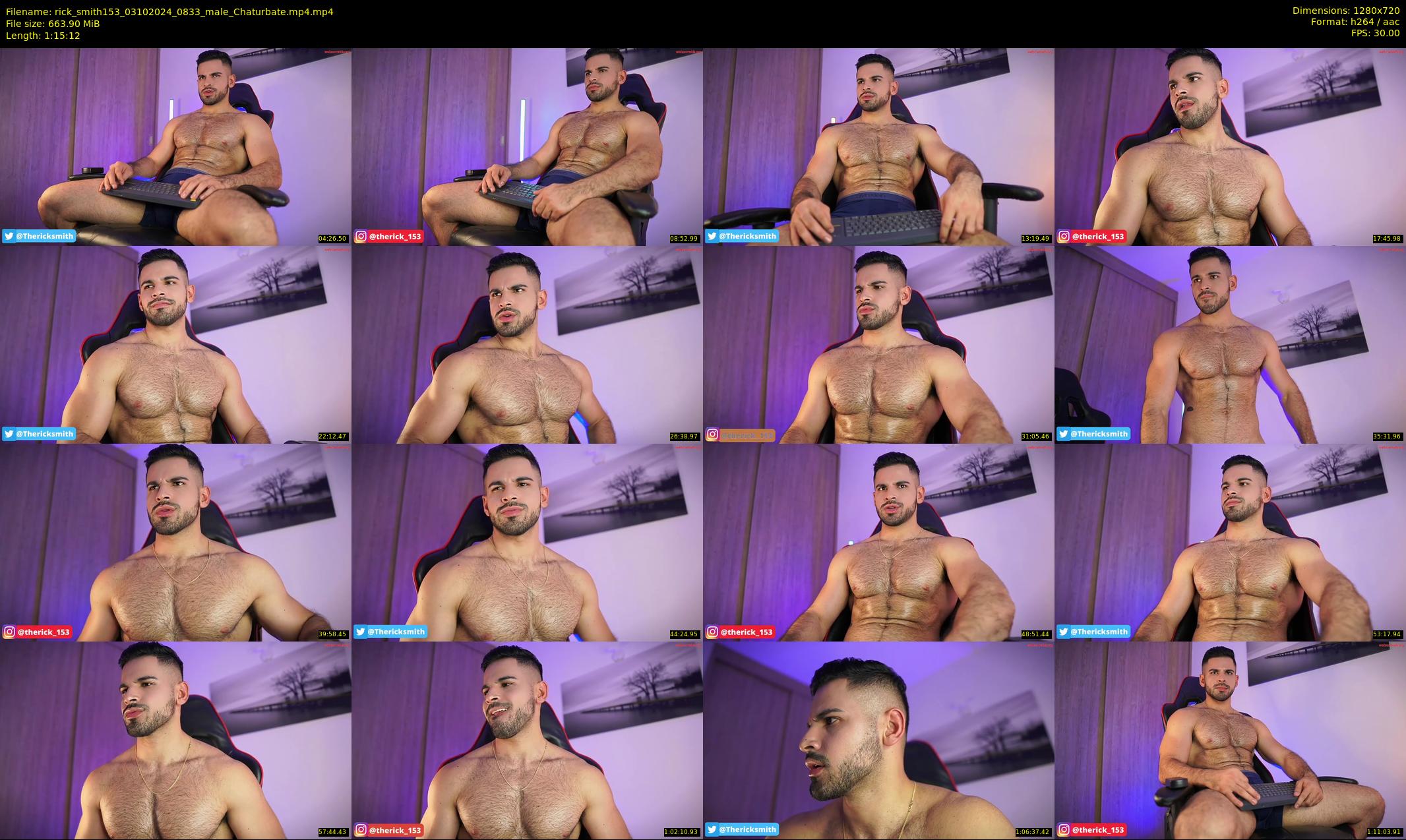 rick_smith153 — 76 minute Chaturbate male cam show recording, 720p, Oct 3, 2024