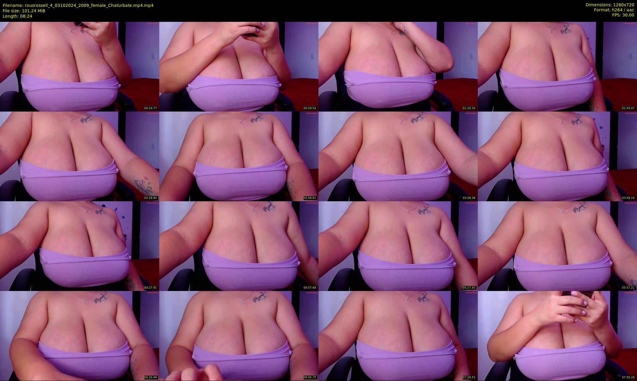 rousrossell_4 — 9 minute Chaturbate female cam show recording, 720p, Oct 3, 2024