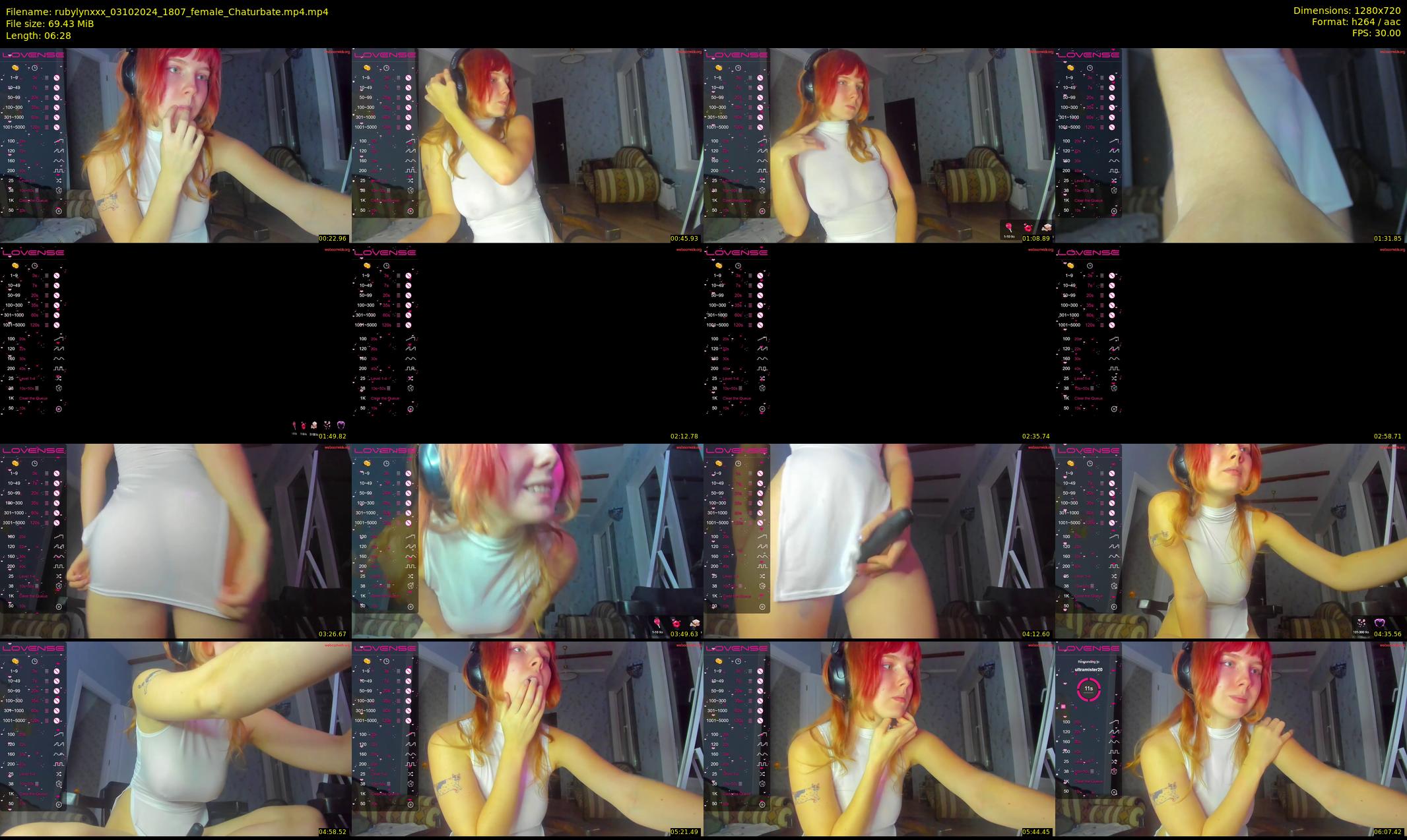 rubylynxxx — 7 minute Chaturbate female cam show recording, 720p, Oct 3, 2024