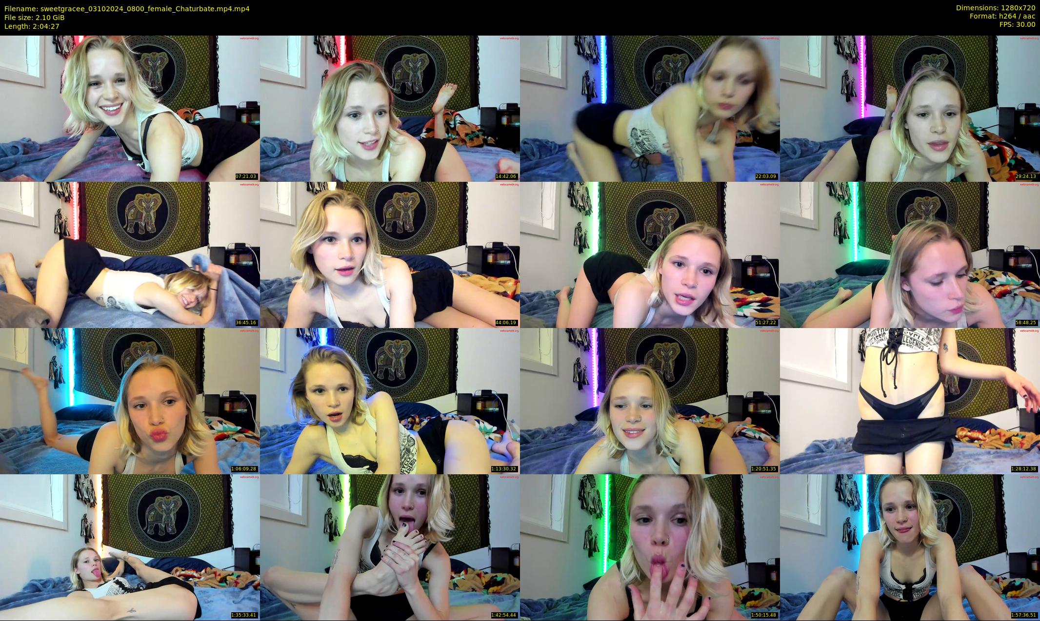 sweetgracee — 125 minute Chaturbate female cam show recording, 720p, Oct 3, 2024