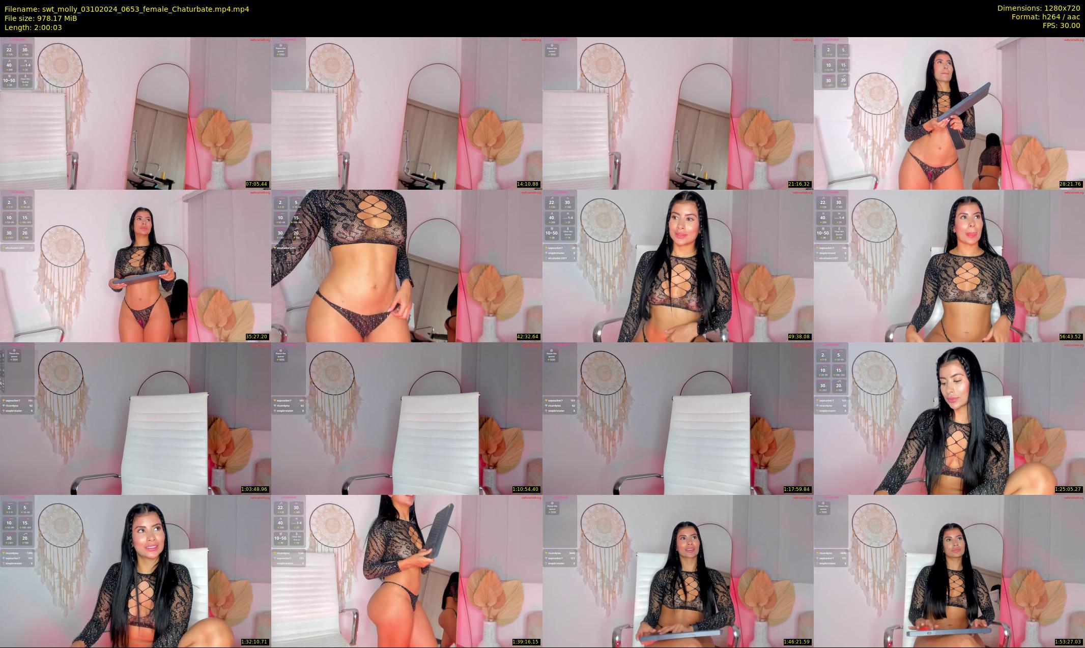 swt_molly — 121 minute Chaturbate female cam show recording, 720p, Oct 3, 2024