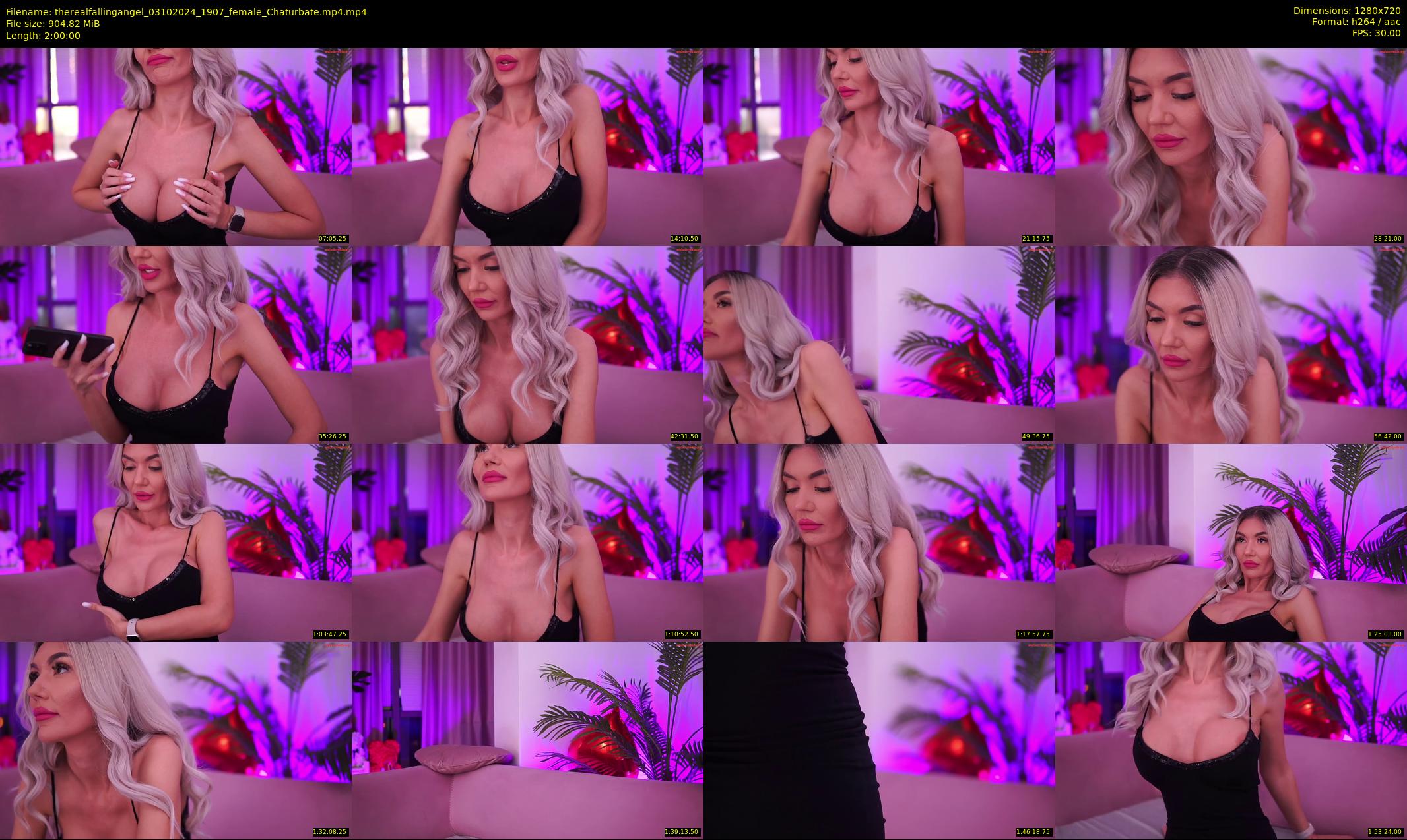 therealfallingangel — 120 minute Chaturbate female cam show recording, 720p, Oct 3, 2024
