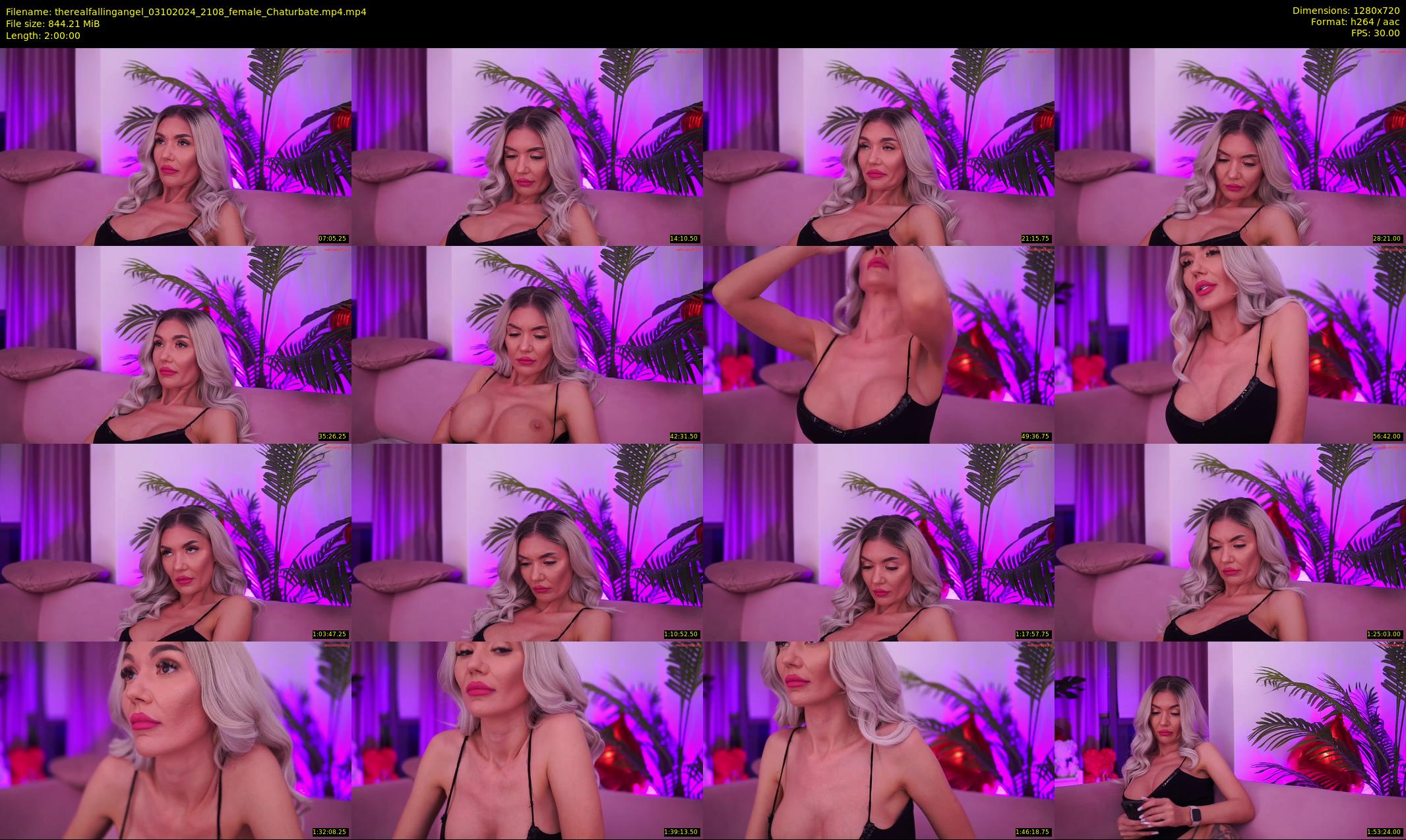 therealfallingangel — 120 minute Chaturbate female cam show recording, 720p, Oct 3, 2024