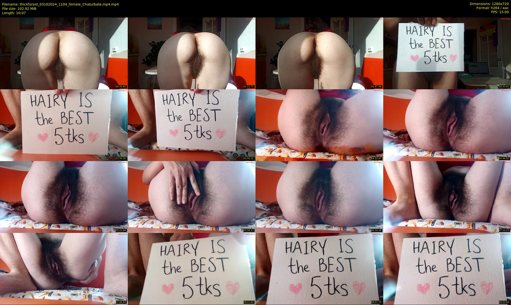 thickforest — 11 minute Chaturbate female cam show recording, 720p, Oct 3, 2024
