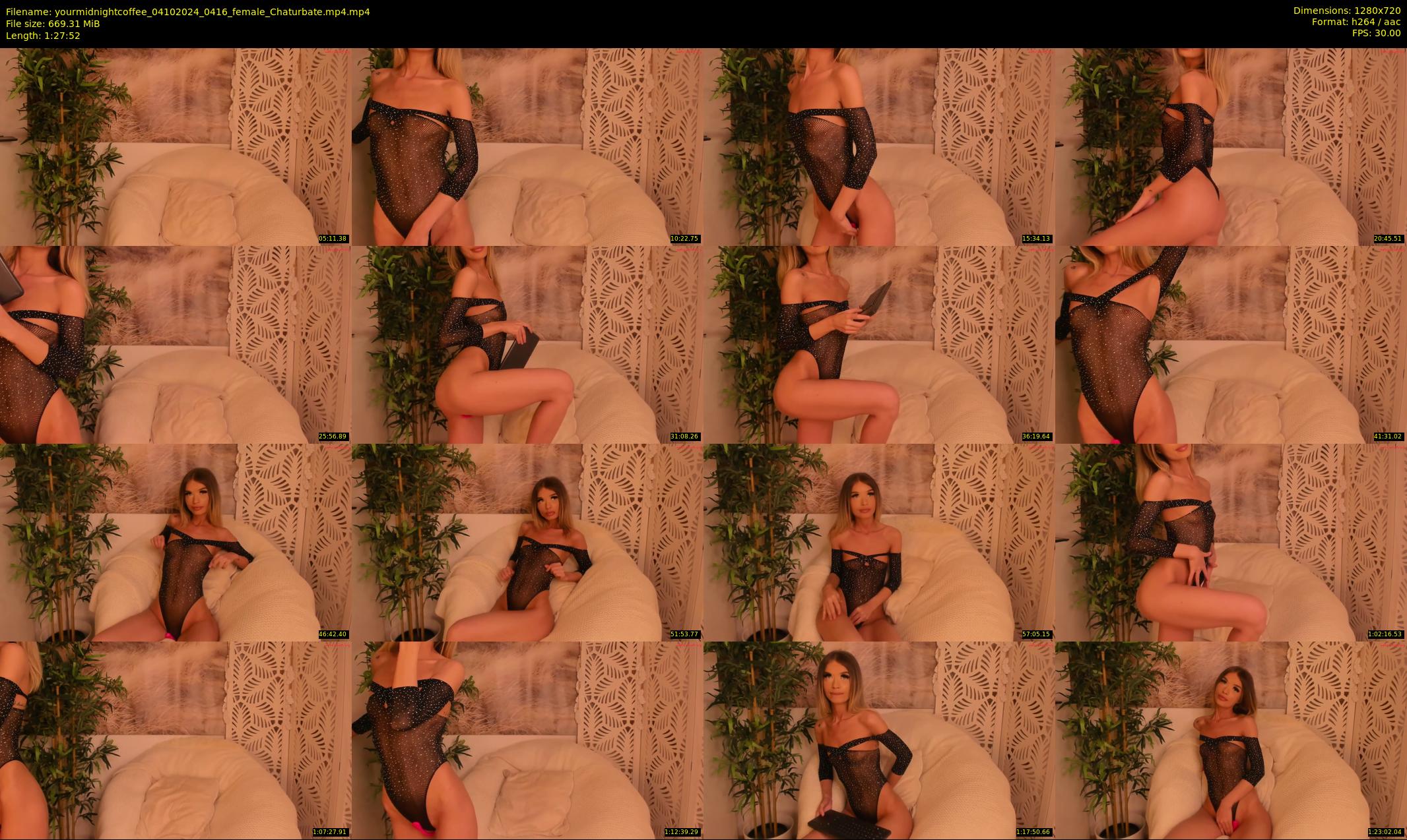 yourmidnightcoffee — 88 minute Chaturbate female cam show recording, 720p, Oct 4, 2024