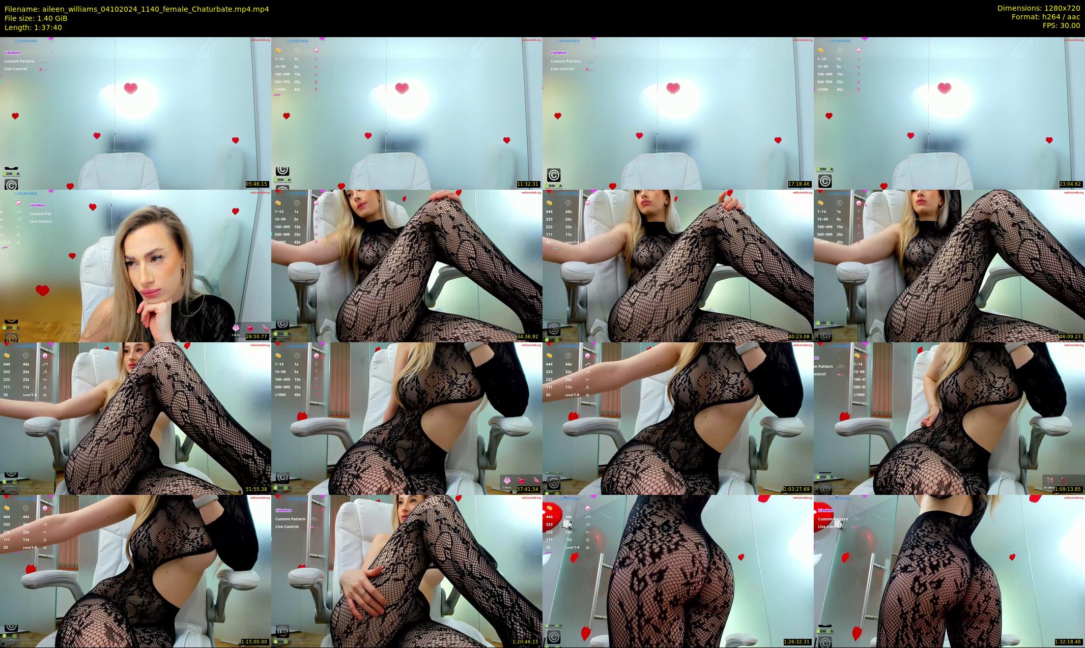 aileen_williams — 98 minute Chaturbate female cam show recording, 720p, Oct 4, 2024