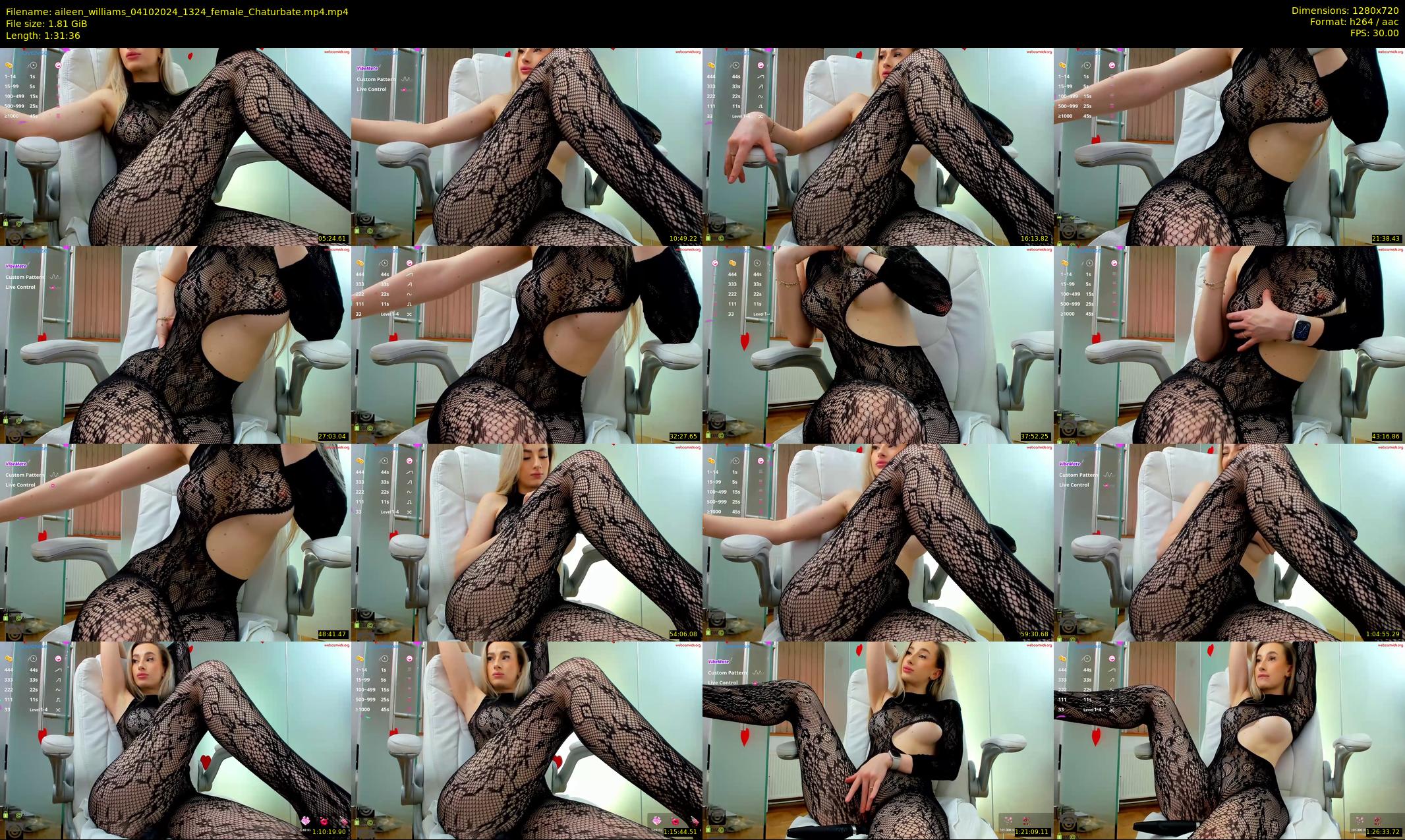 aileen_williams — 92 minute Chaturbate female cam show recording, 720p, Oct 4, 2024