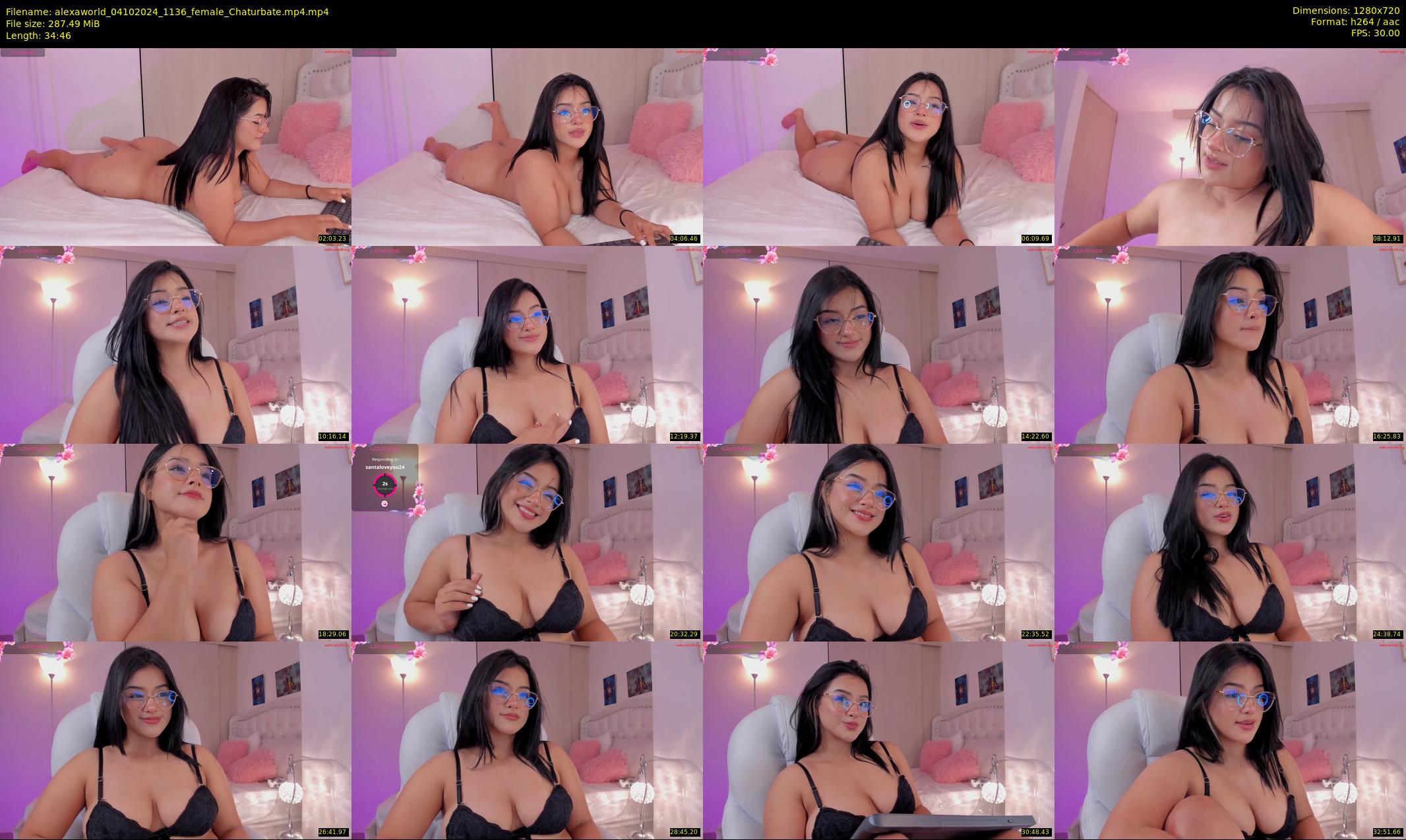 alexaworld — 35 minute Chaturbate female cam show recording, 720p, Oct 4, 2024