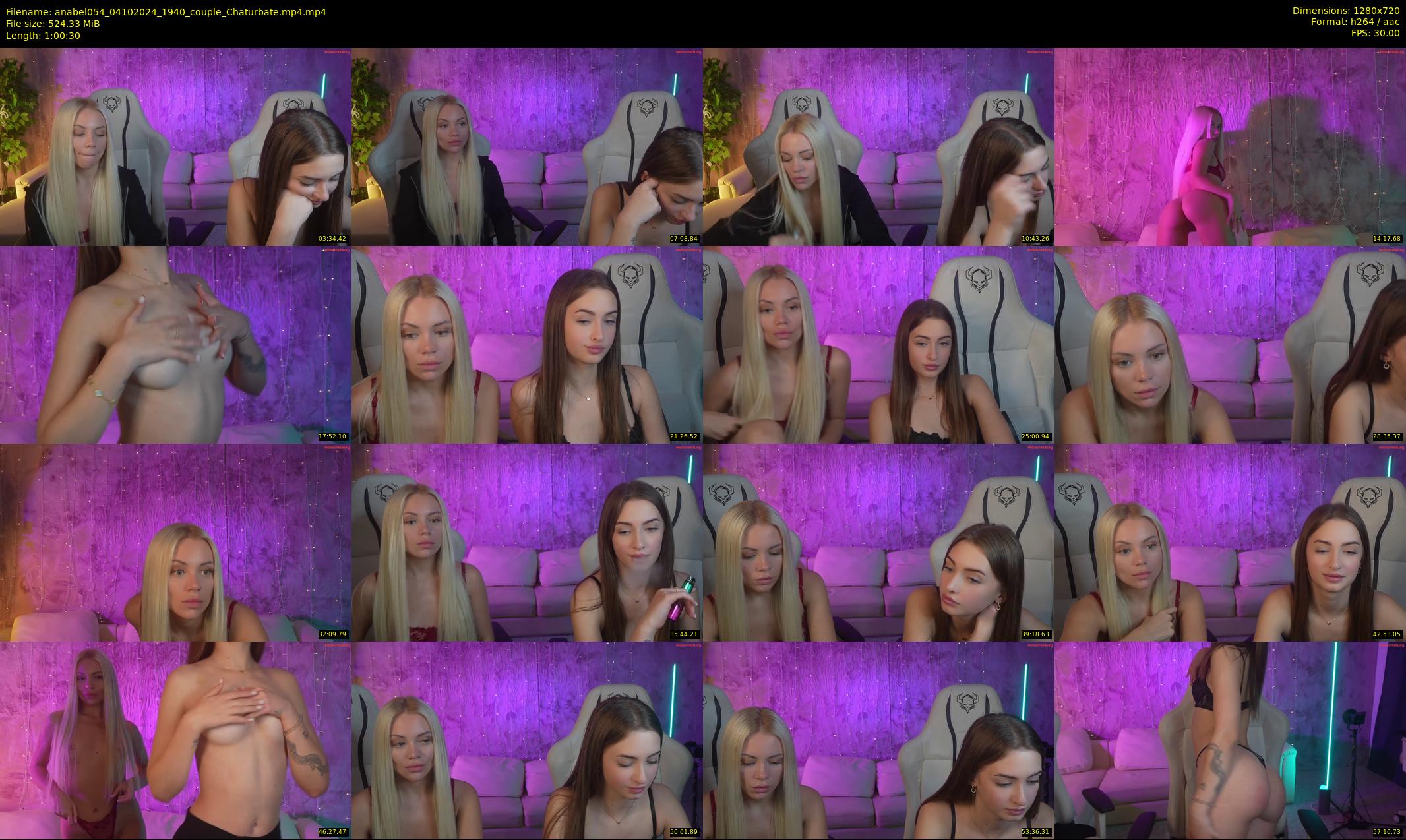 anabel054 — 61 minute Chaturbate female cam show recording, 720p, Oct 4, 2024