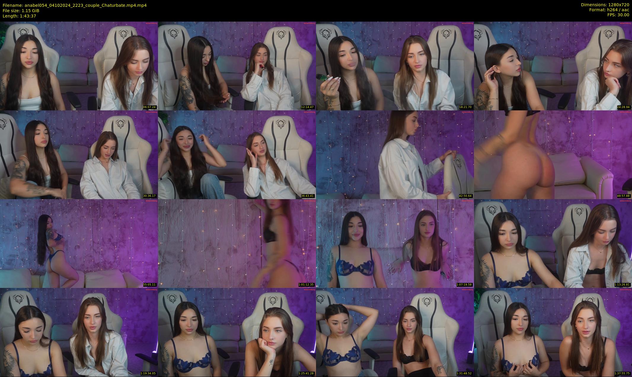 anabel054 — 104 minute Chaturbate female cam show recording, 720p, Oct 4, 2024