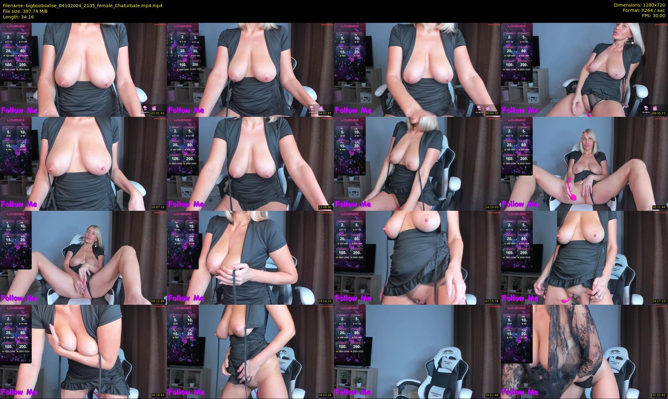bigboobsalise — 35 minute Chaturbate female cam show recording, 720p, Oct 4, 2024