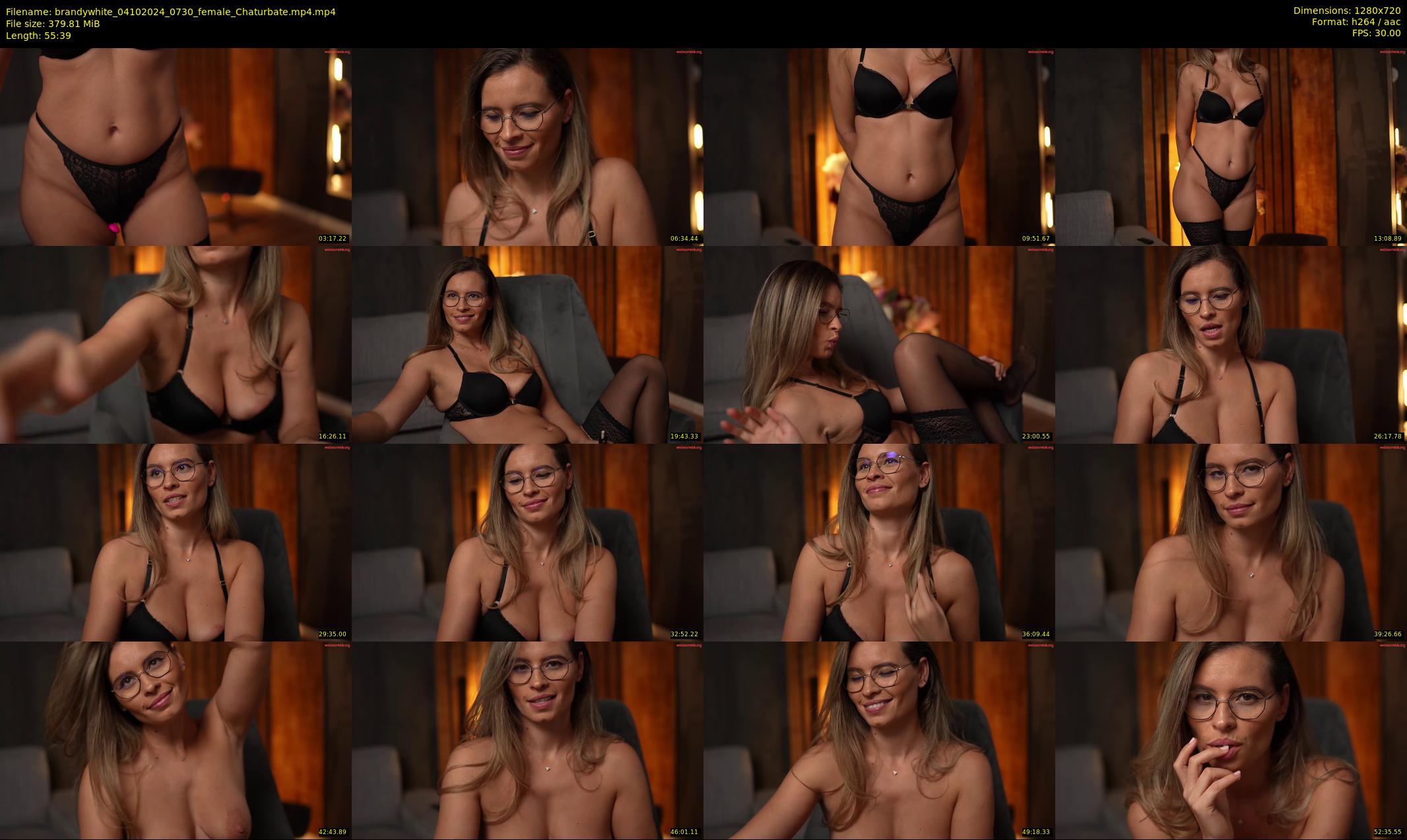 brandywhite — 56 minute Chaturbate female cam show recording, 720p, Oct 4, 2024