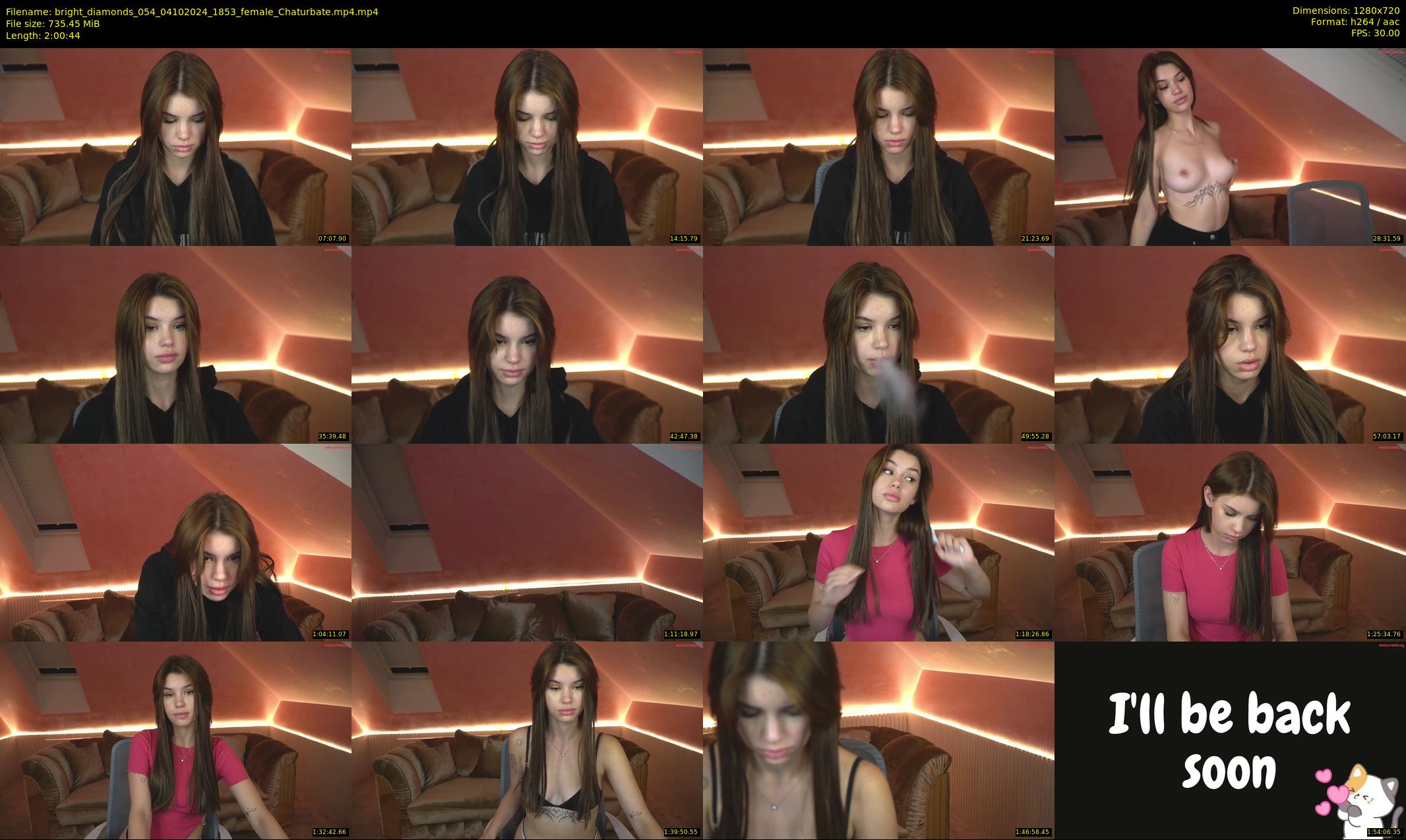 bright_diamonds_054 — 121 minute Chaturbate couple cam show recording, 720p, Oct 4, 2024