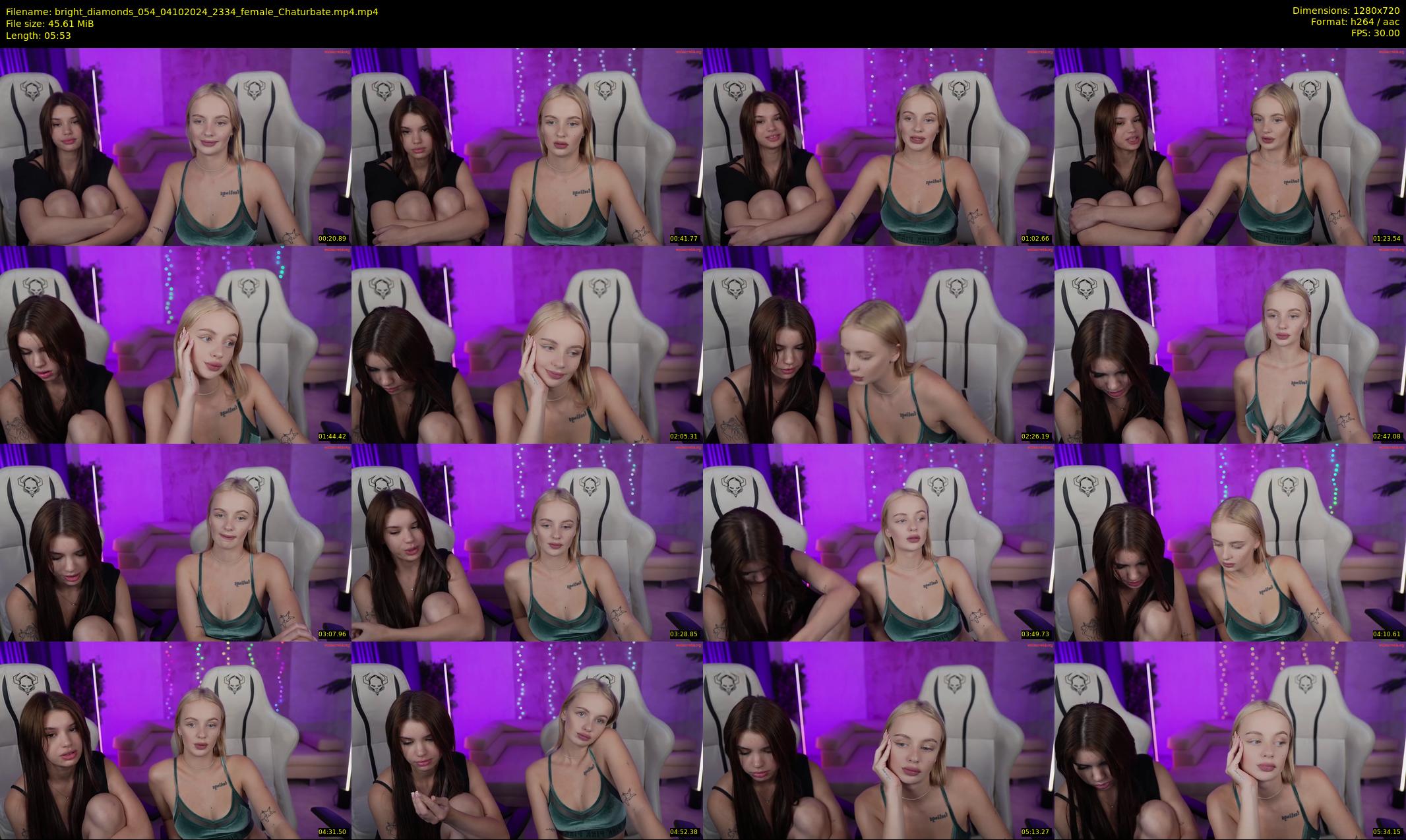 bright_diamonds_054 — 6 minute Chaturbate couple cam show recording, 720p, Oct 4, 2024