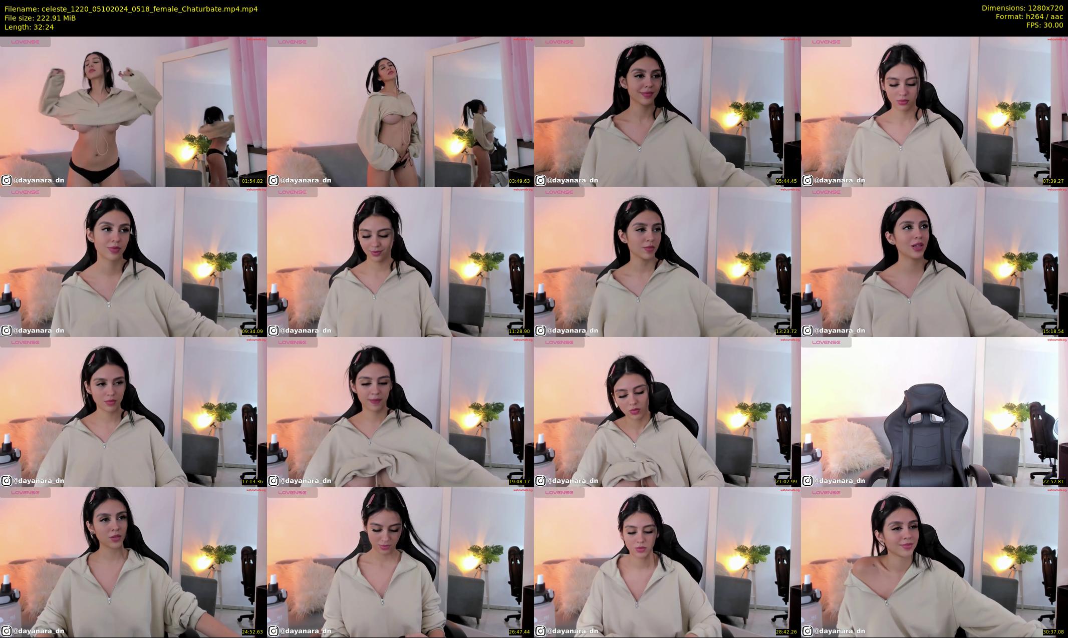 celeste_1220 — 33 minute Chaturbate female cam show recording, 720p, Oct 5, 2024