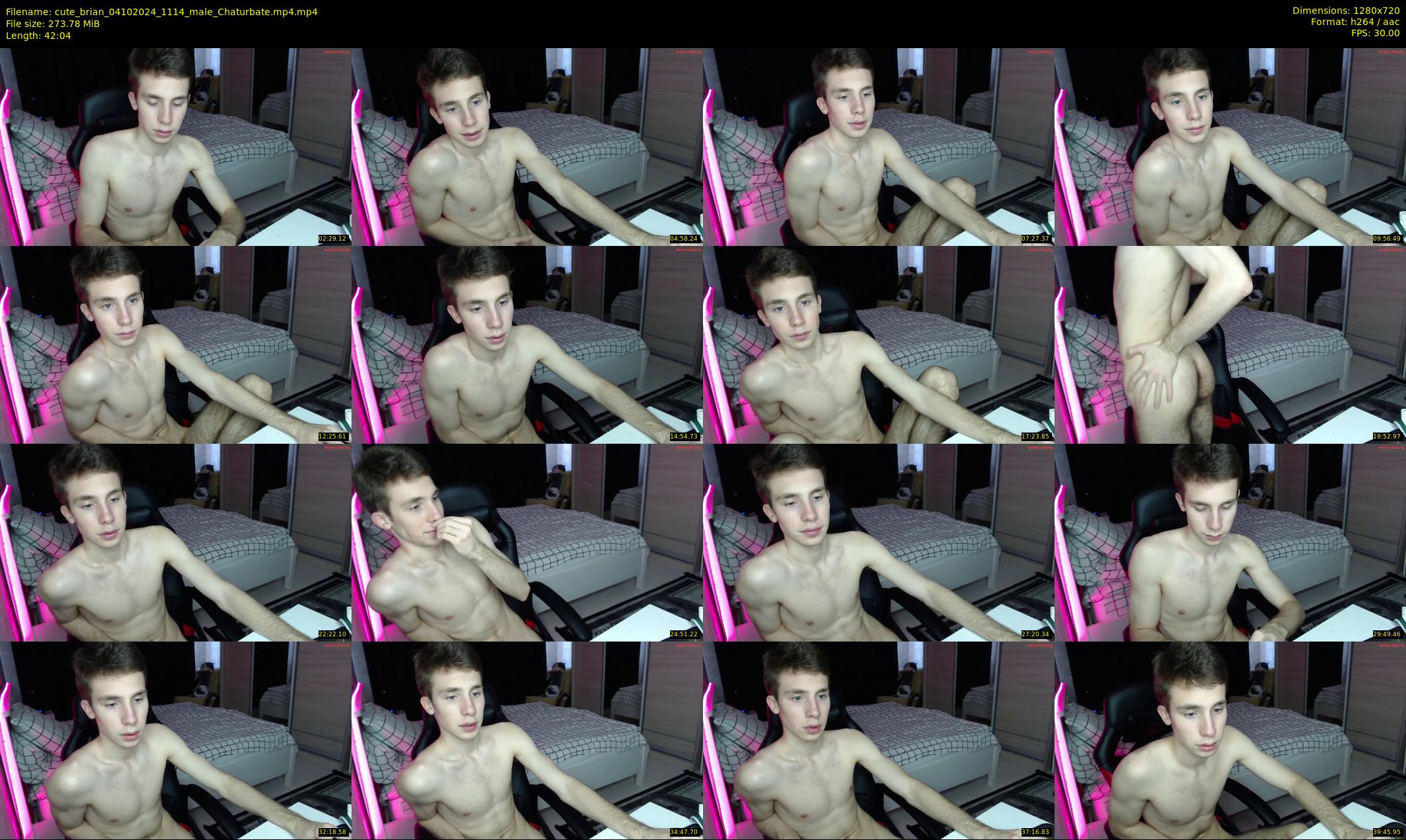 cute_brian — 43 minute Chaturbate male cam show recording, 720p, Oct 4, 2024