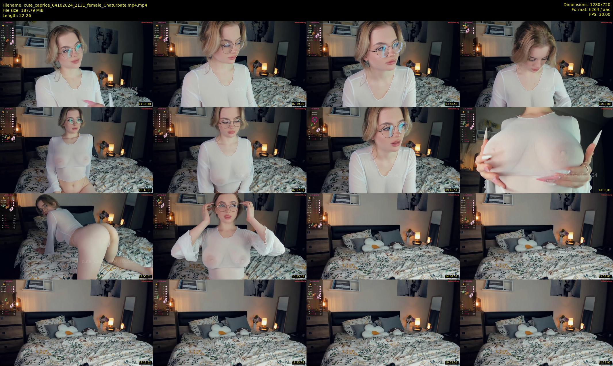 cute_caprice — 23 minute Chaturbate female cam show recording, 720p, Oct 4, 2024