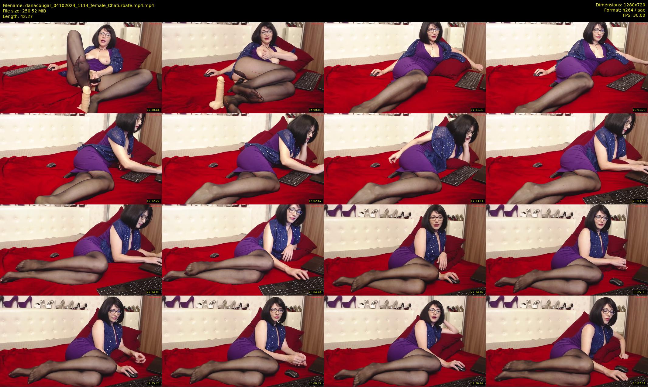 danacougar — 43 minute Chaturbate female cam show recording, 720p, Oct 4, 2024