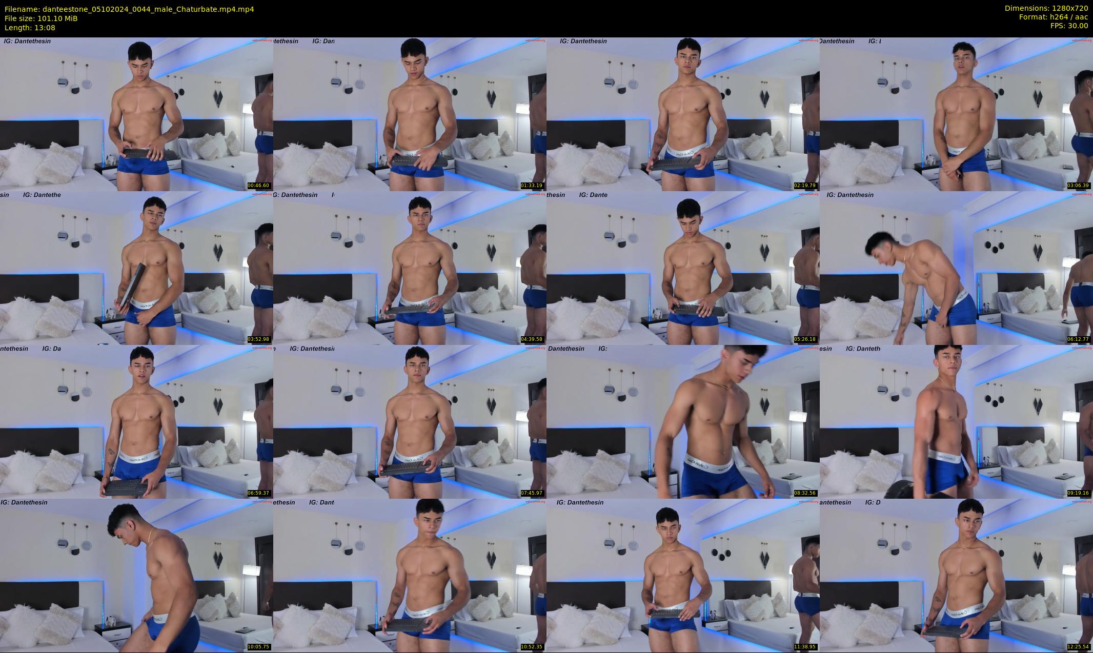 danteestone — 14 minute Chaturbate male cam show recording, 720p, Oct 5, 2024