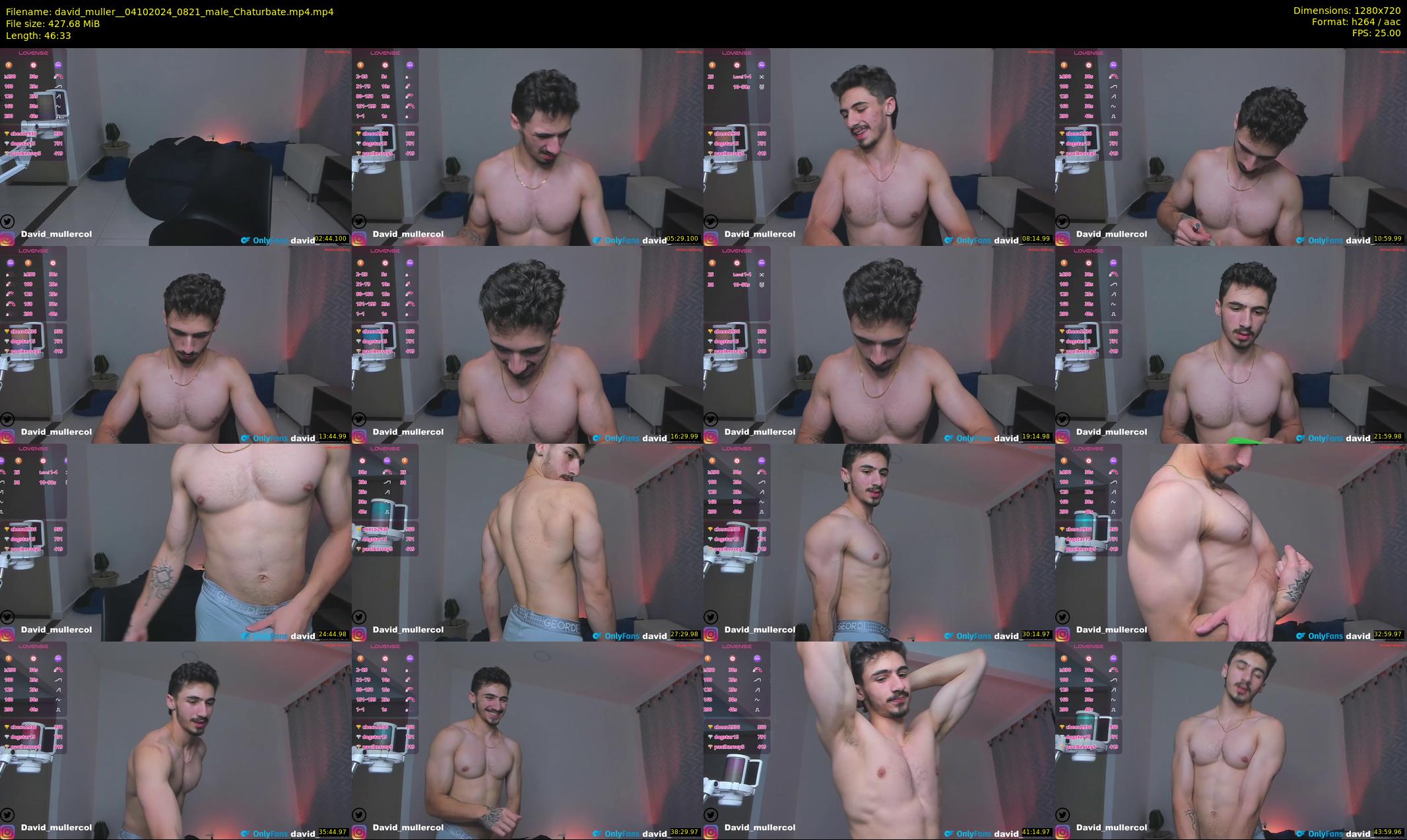david_muller_ — 47 minute Chaturbate male cam show recording, 720p, Oct 4, 2024