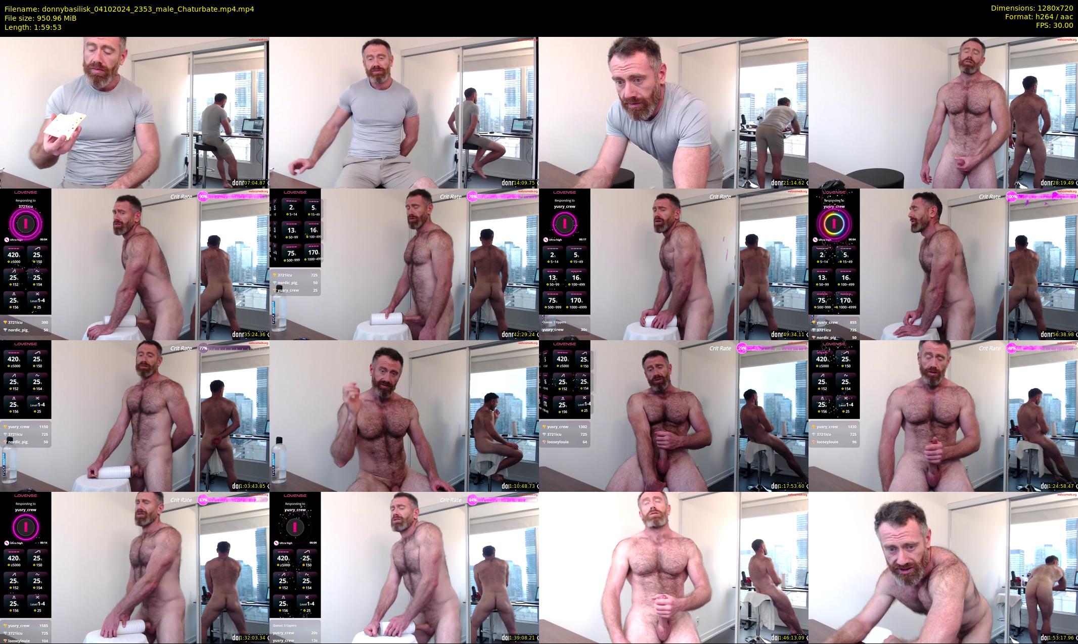 donnybasilisk — 120 minute Chaturbate male cam show recording, 720p, Oct 4, 2024