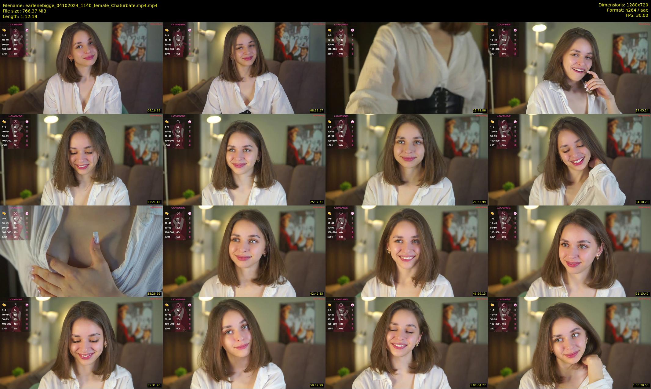 earlenebigge — 73 minute Chaturbate female cam show recording, 720p, Oct 4, 2024