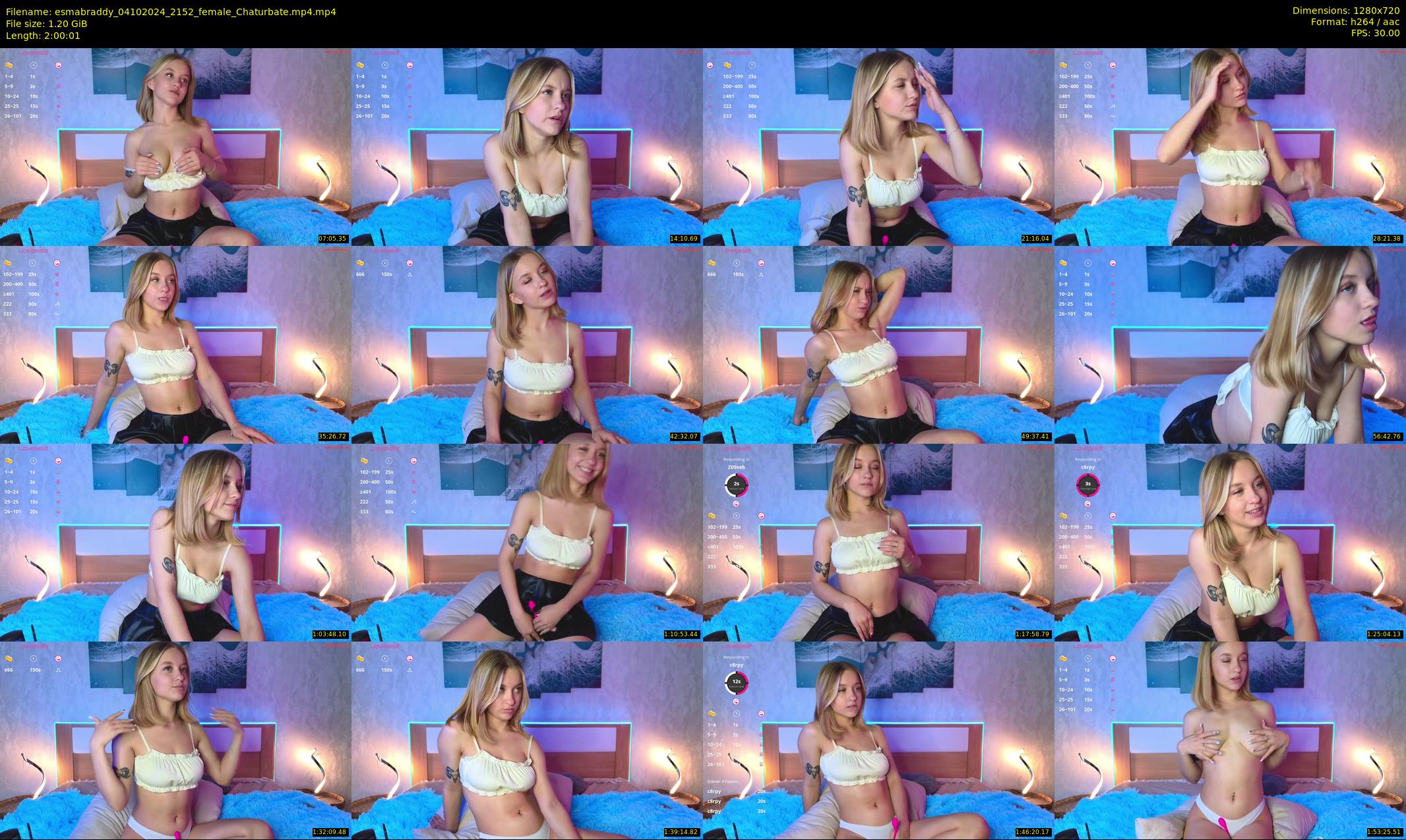 esmabraddy — 121 minute Chaturbate female cam show recording, 720p, Oct 4, 2024