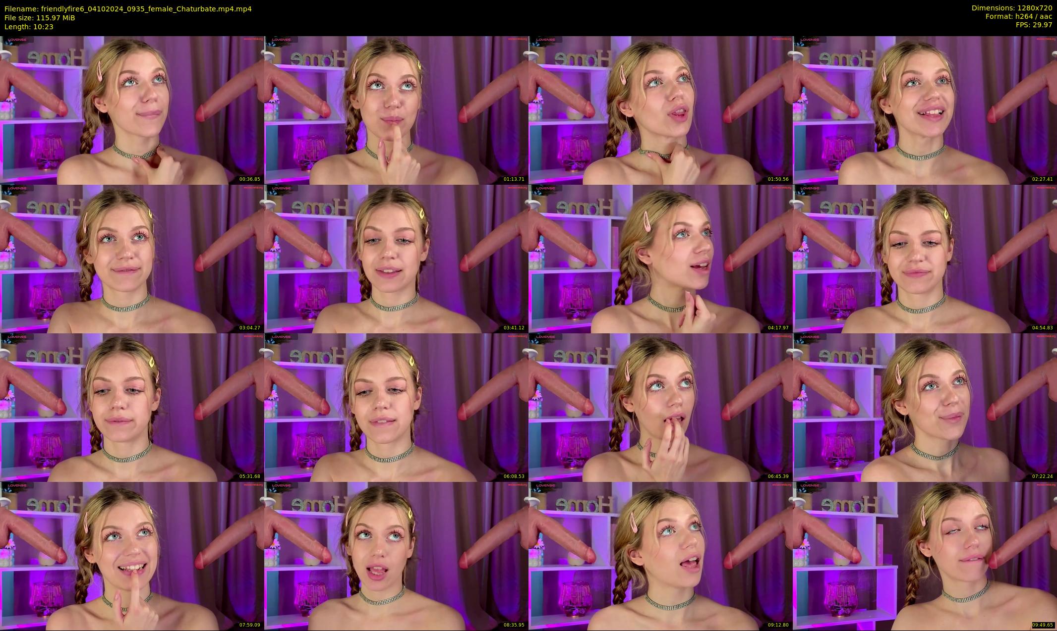 friendlyfire6 — 11 minute Chaturbate female cam show recording, 720p, Oct 4, 2024