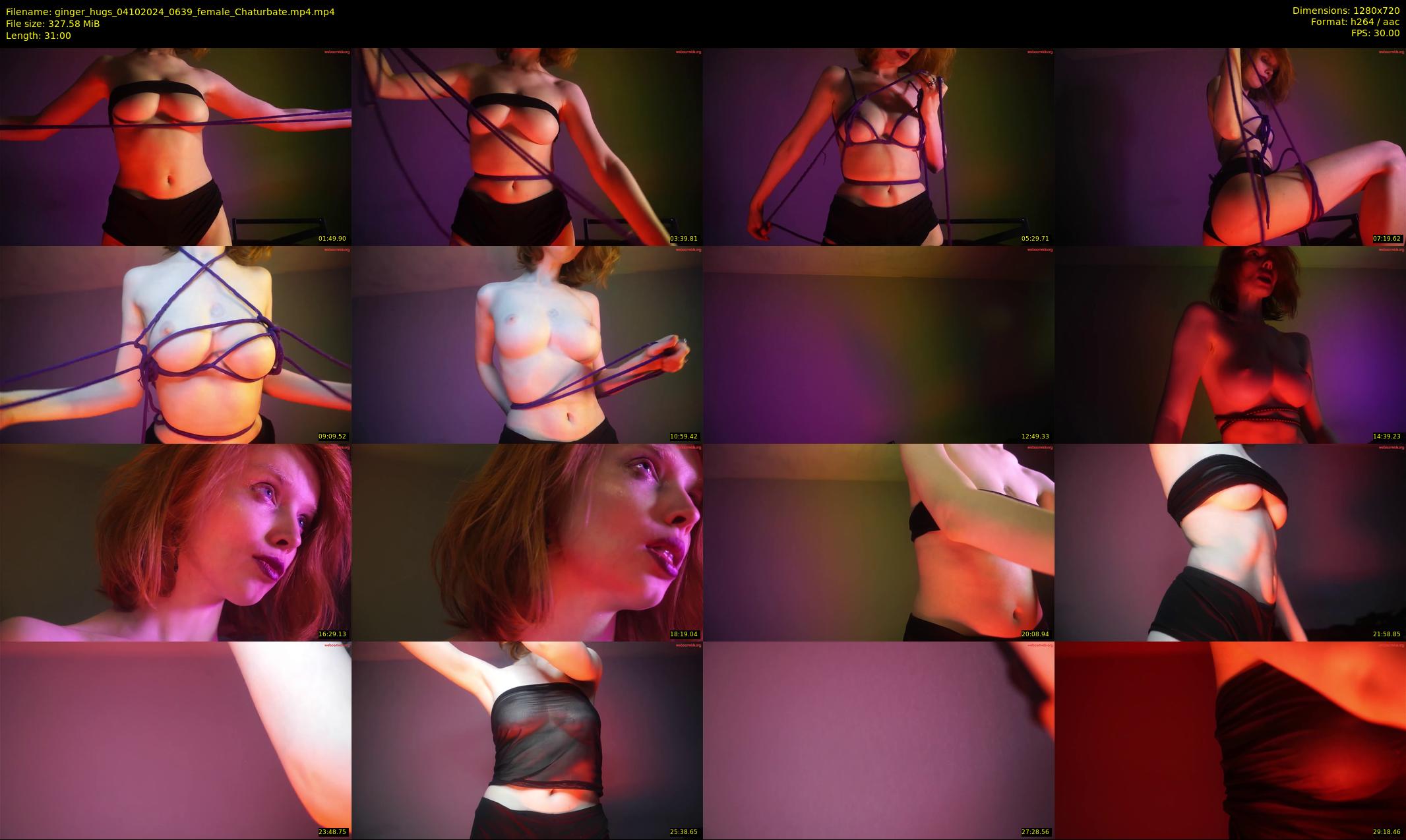 ginger_hugs — 31 minute Chaturbate female cam show recording, 720p, Oct 4, 2024