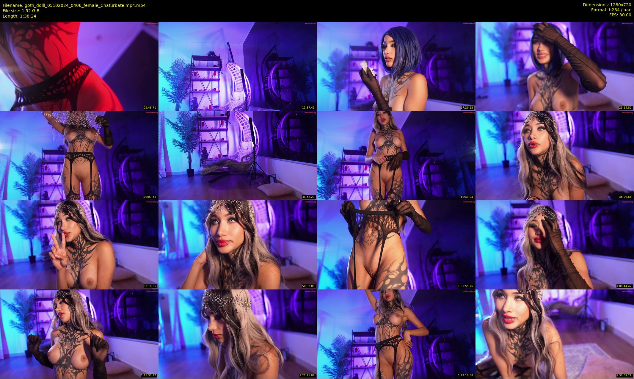 goth_dolll — 99 minute Chaturbate female cam show recording, 720p, Oct 5, 2024